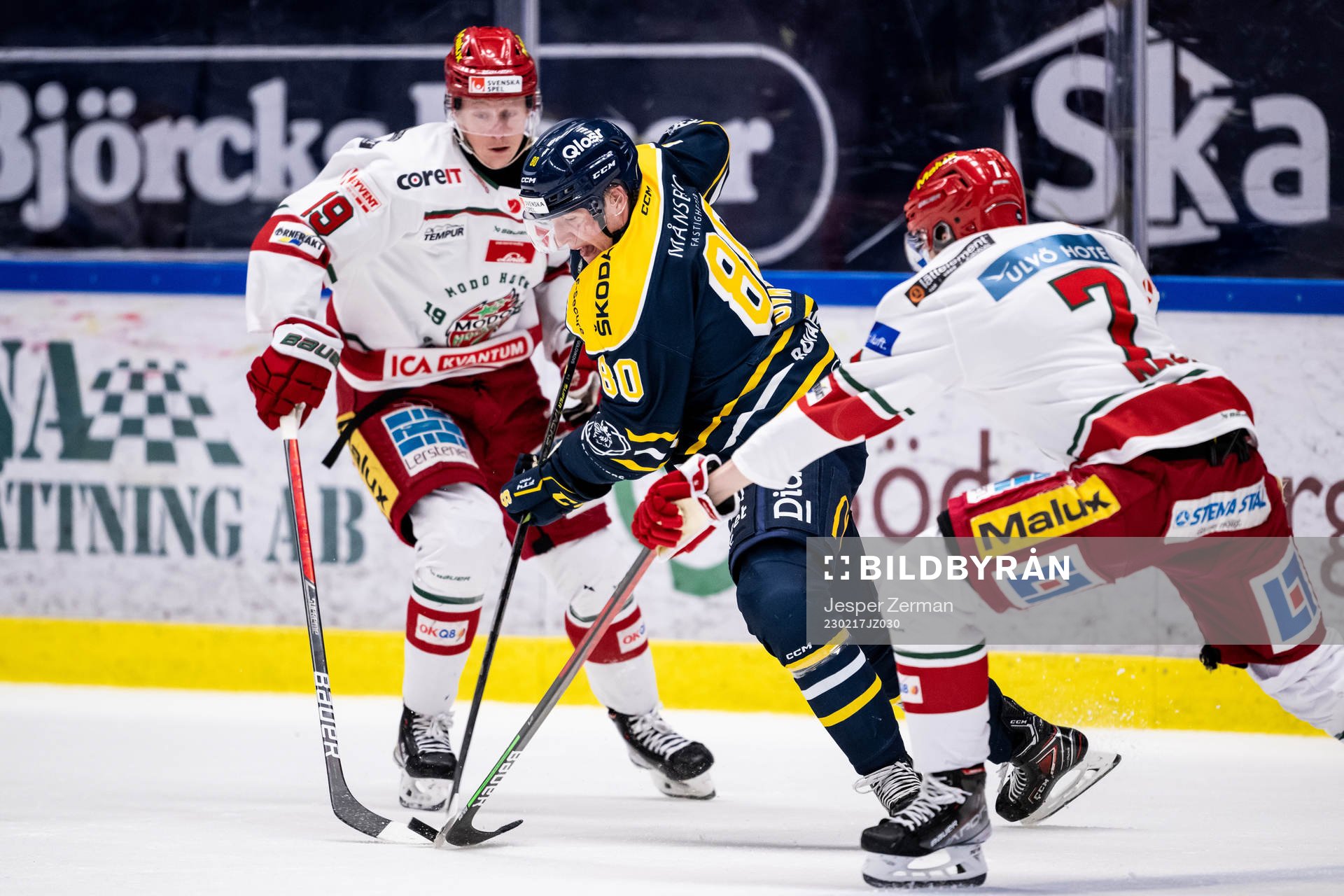 Modos Erik Karlsson och Pontus Näsén mot Södertäljes