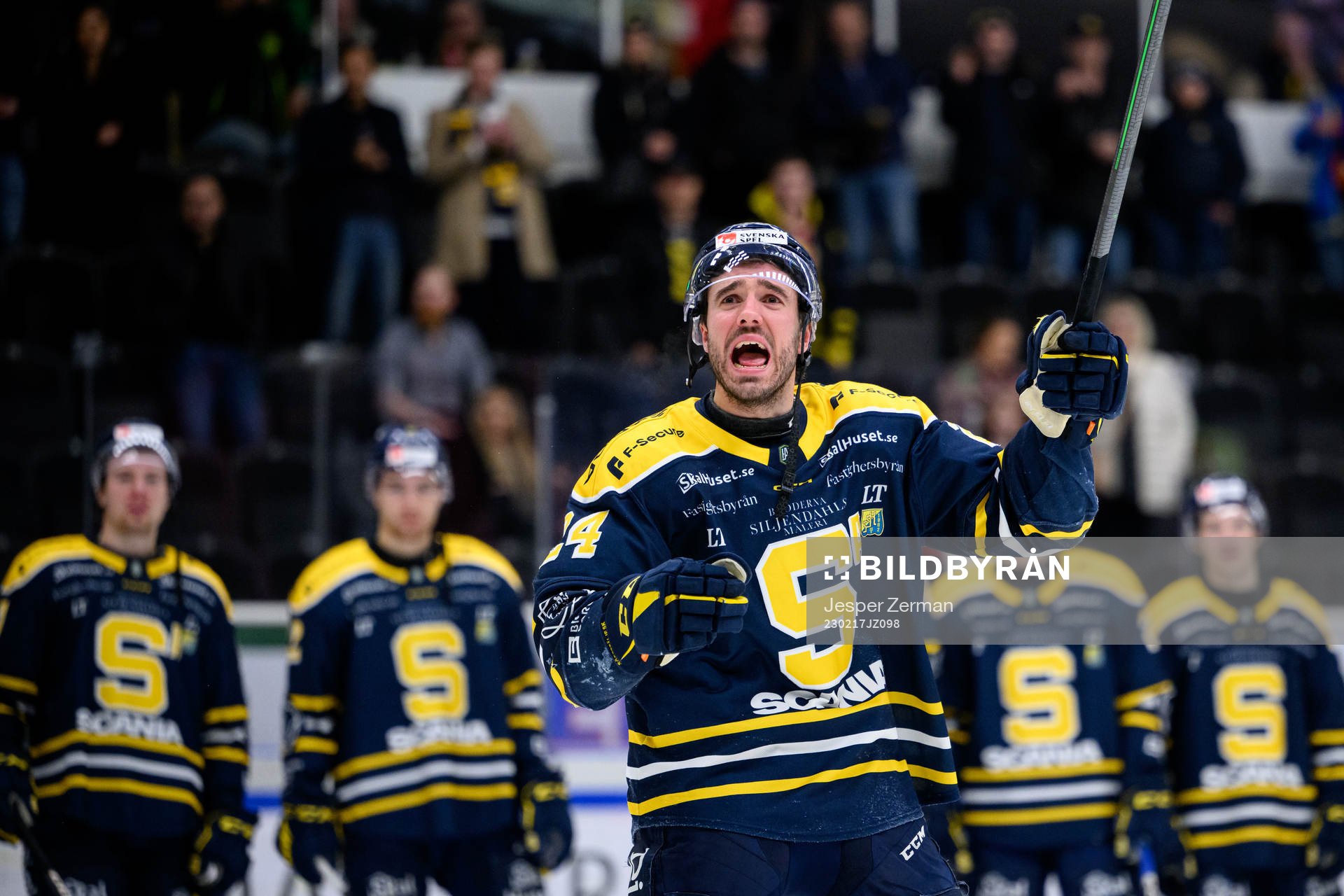 Södertäljes Jacob Dahlström jublar