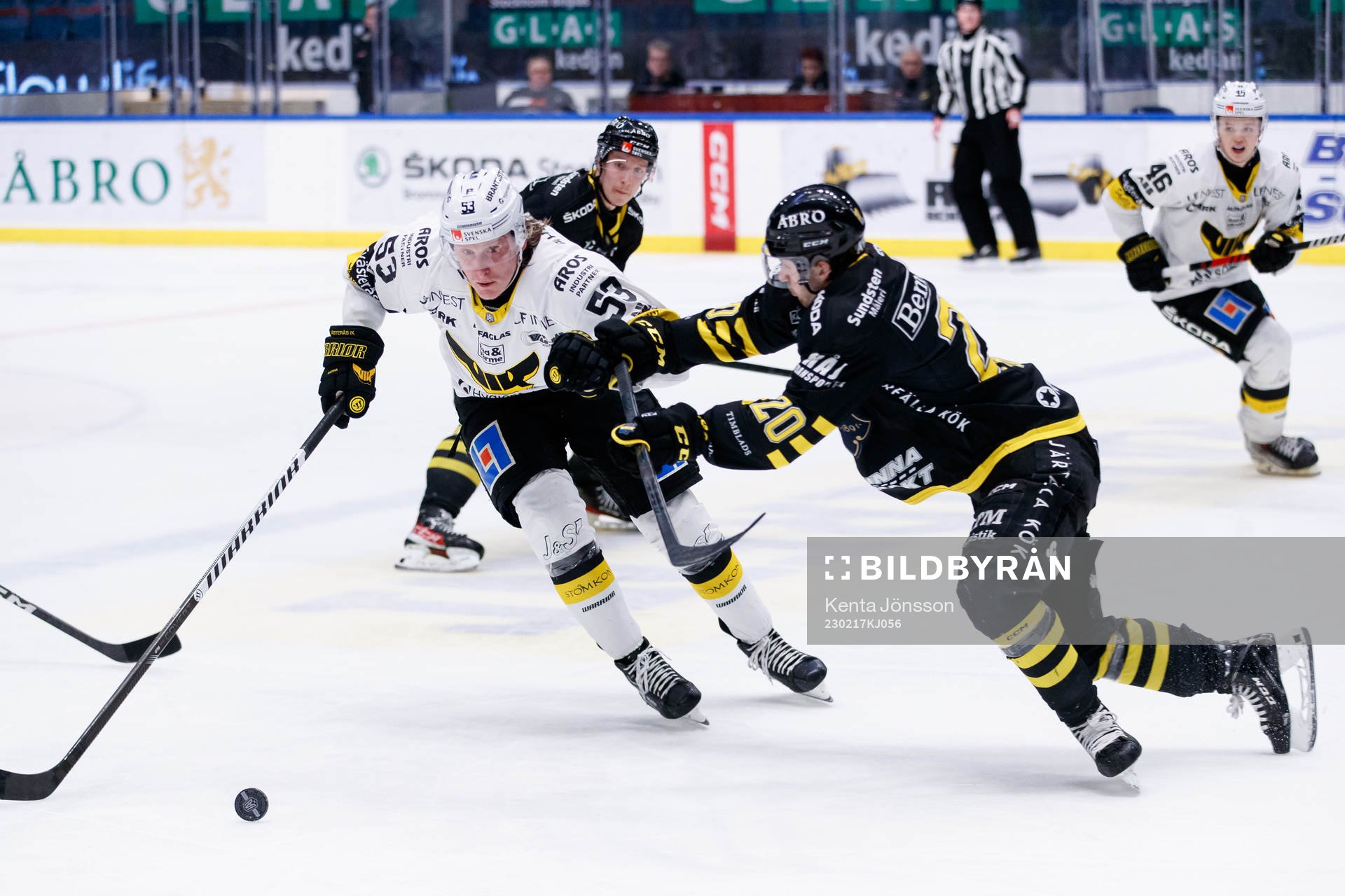 Västerås Anthon Eriksson och AIKs Erik Flood