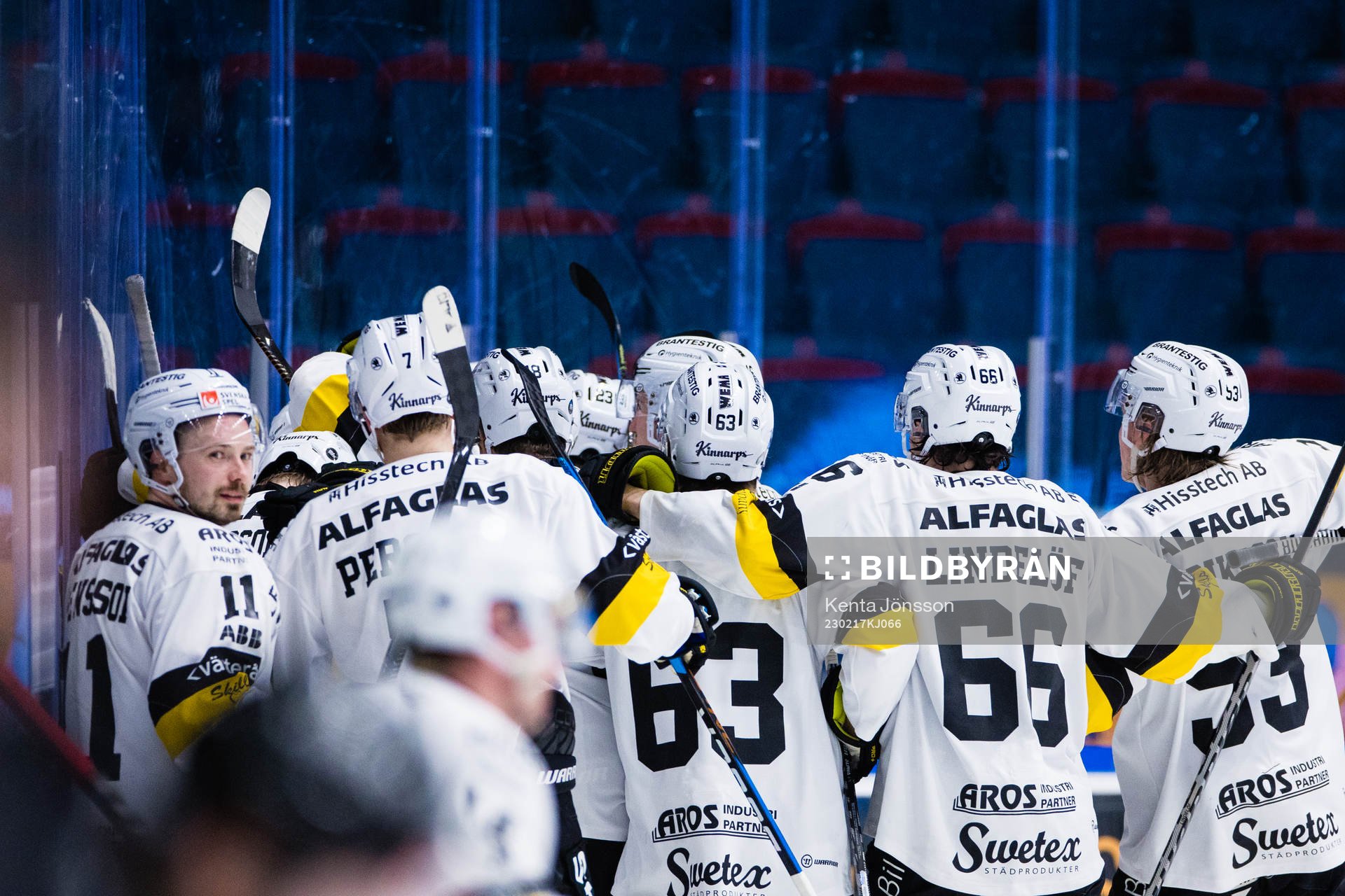 Västerås Jimmie Jansson Lorek jublar med lagkamrater