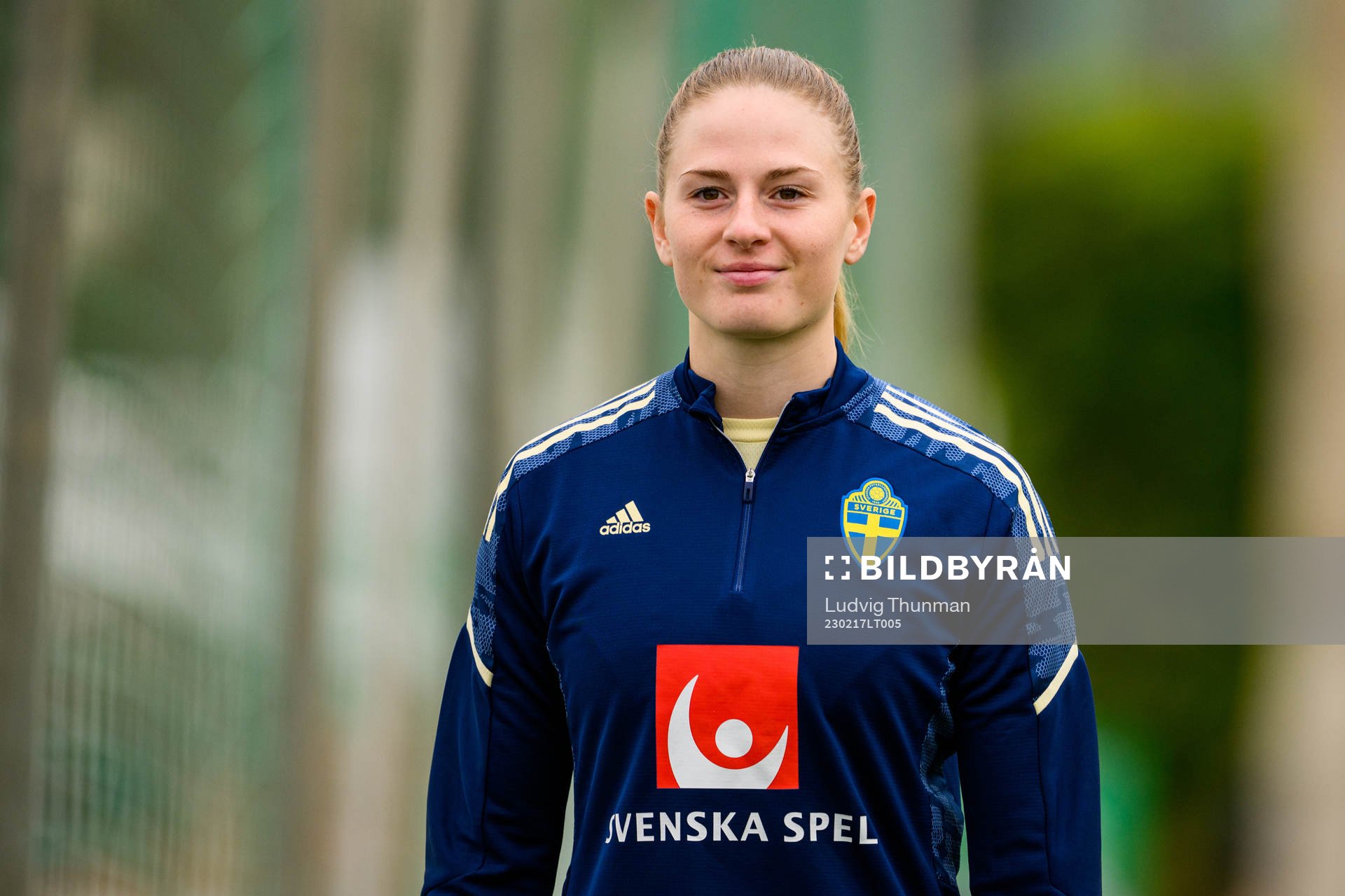 Goalkeeper Tove Enblom of the Swedish women's national
