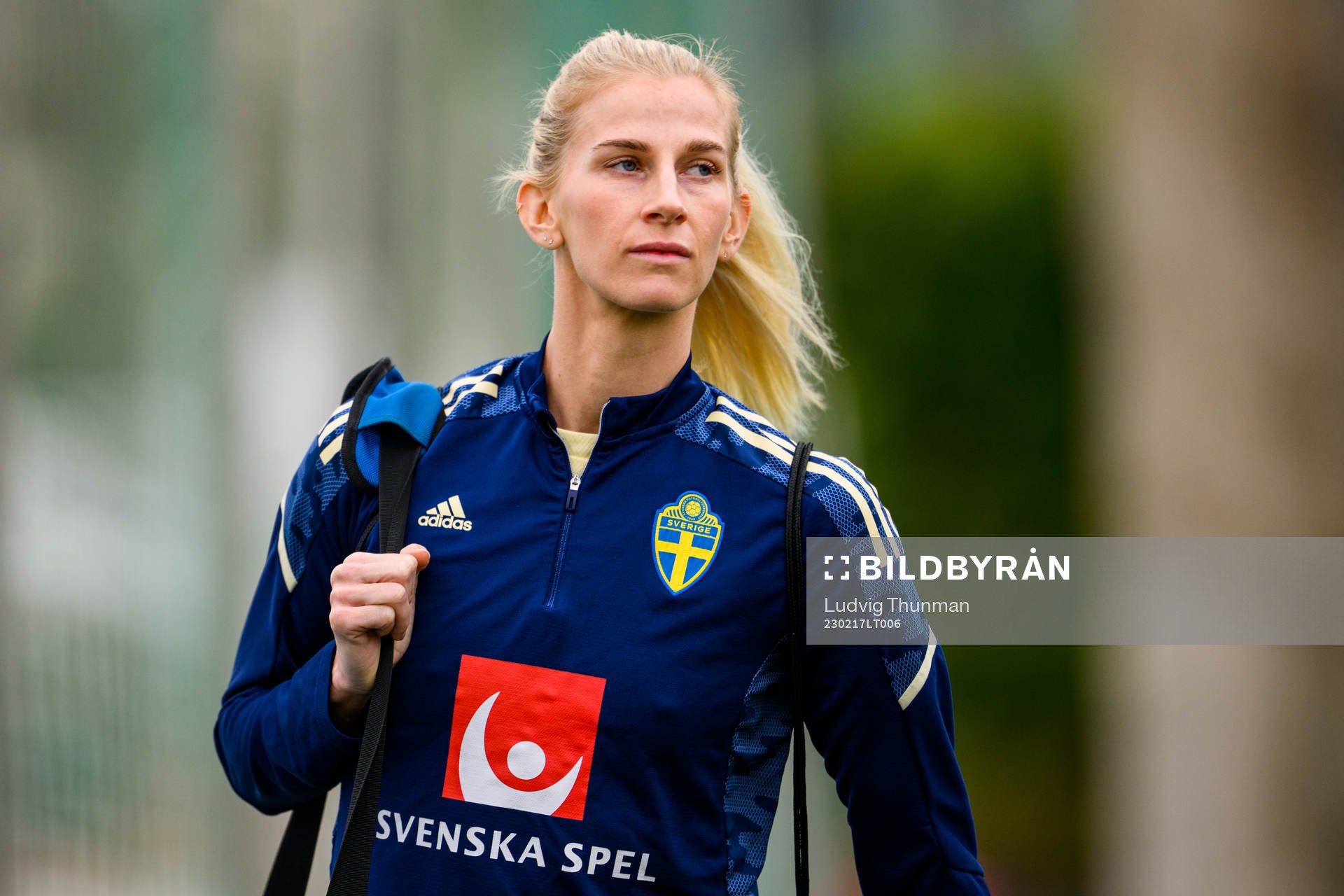Sofia Jakobsson of the Swedish women's national football