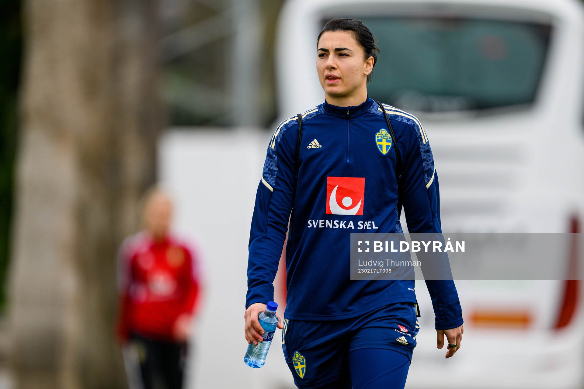 Goalkeeper Zecira Musovic of the Swedish women's national