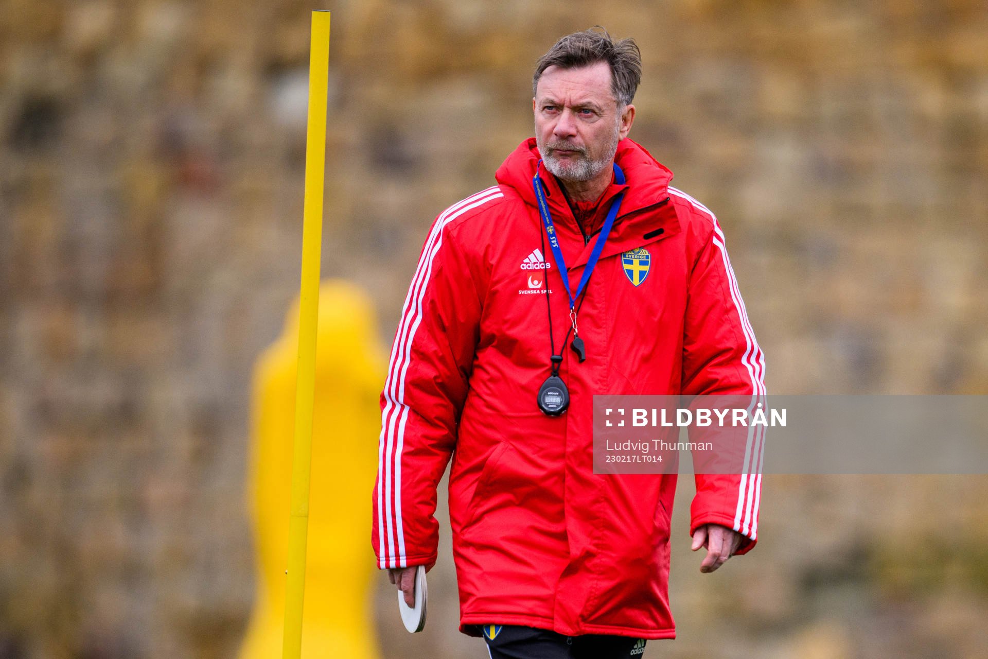 Head coach Peter Gerhardsson of the Swedish women's