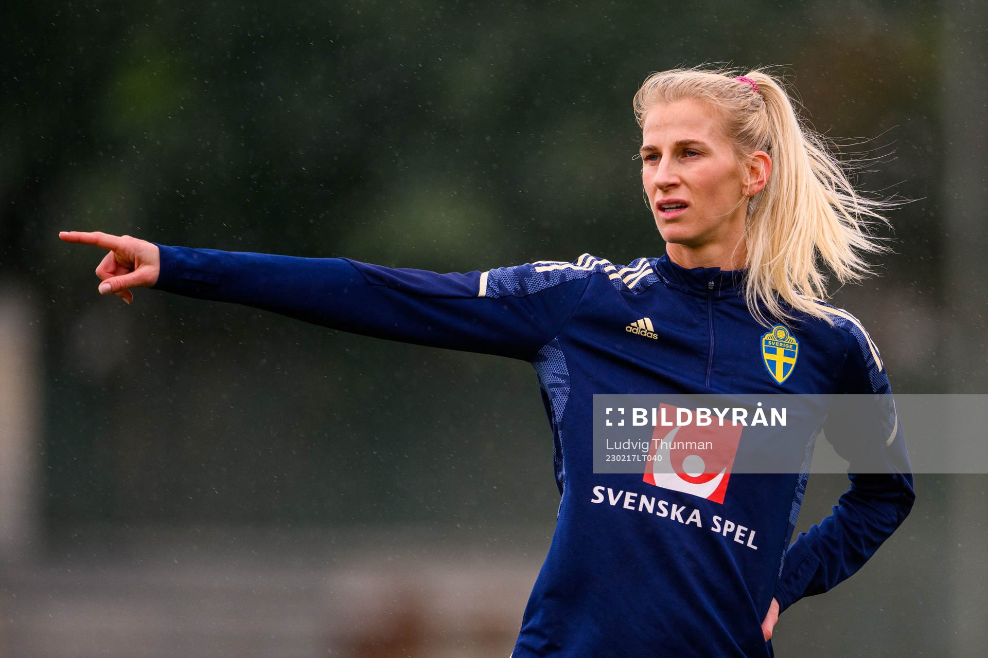 Sofia Jakobsson of the Swedish women's national football