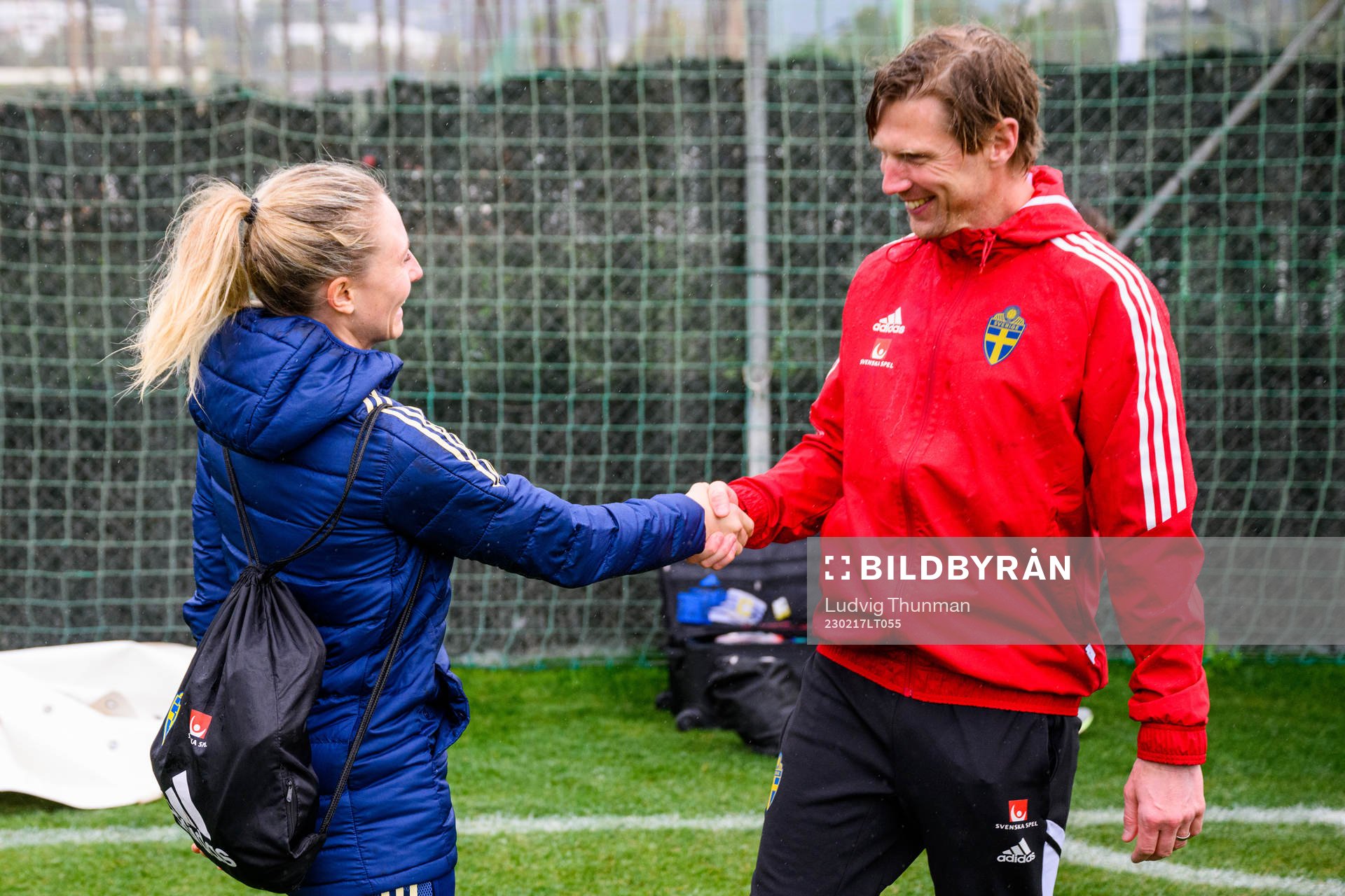 Rebecka Blomqvist and sports psychologist Rasmus Wallin