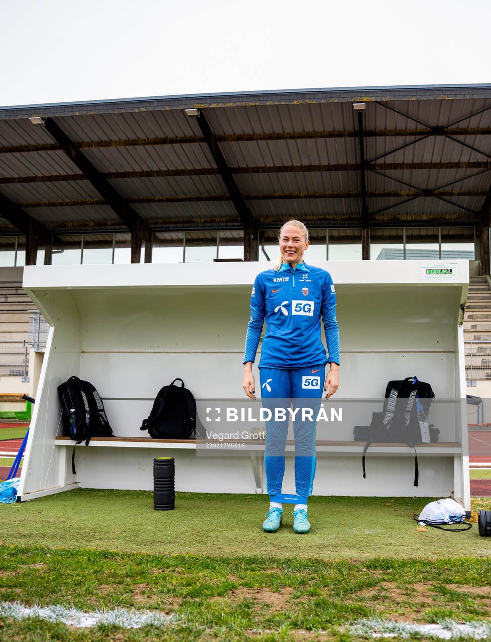 Guro Bergsvand of the Norwegian women's national football