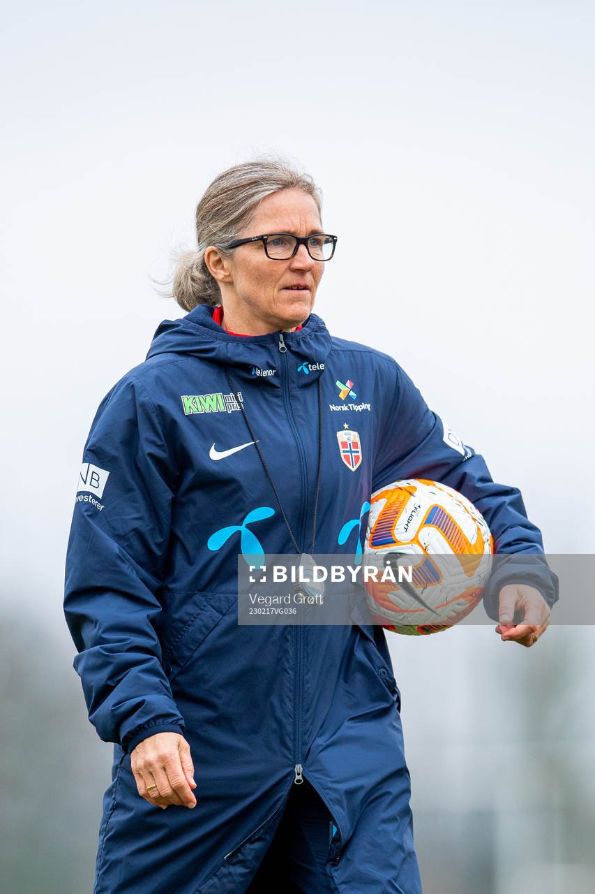 Hege Riise, head coach of the Norwegian women's national