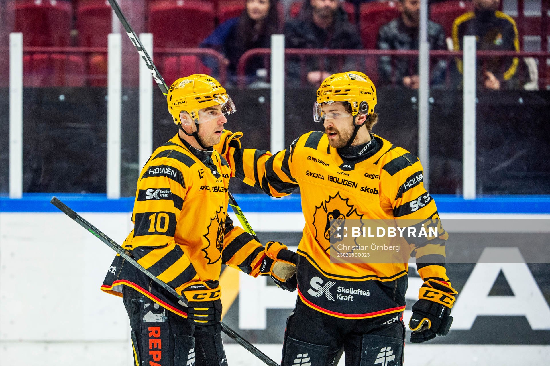Skellefteås Joakim Lindström jublar