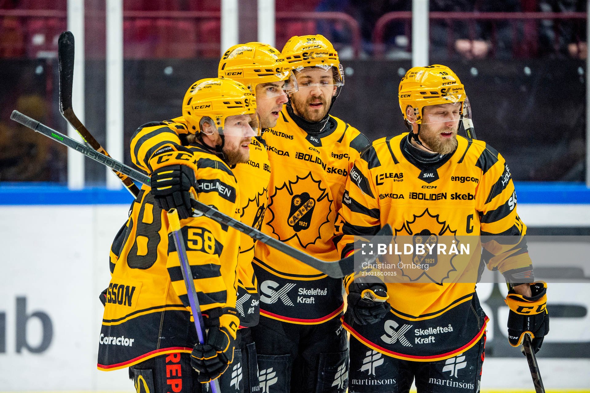 Skellefteås Joakim Lindström jublar
