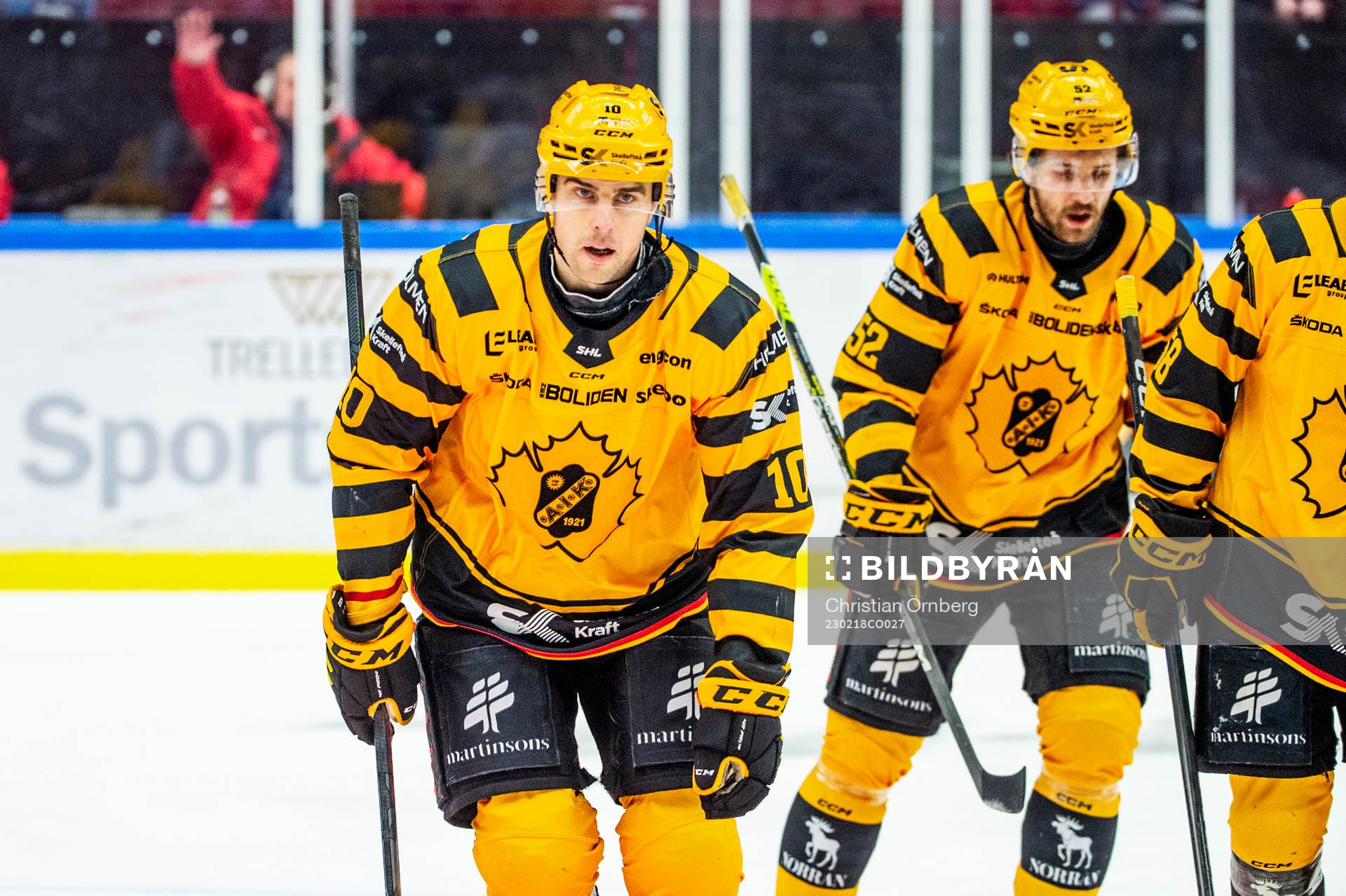 Skellefteås Joakim Lindström jublar