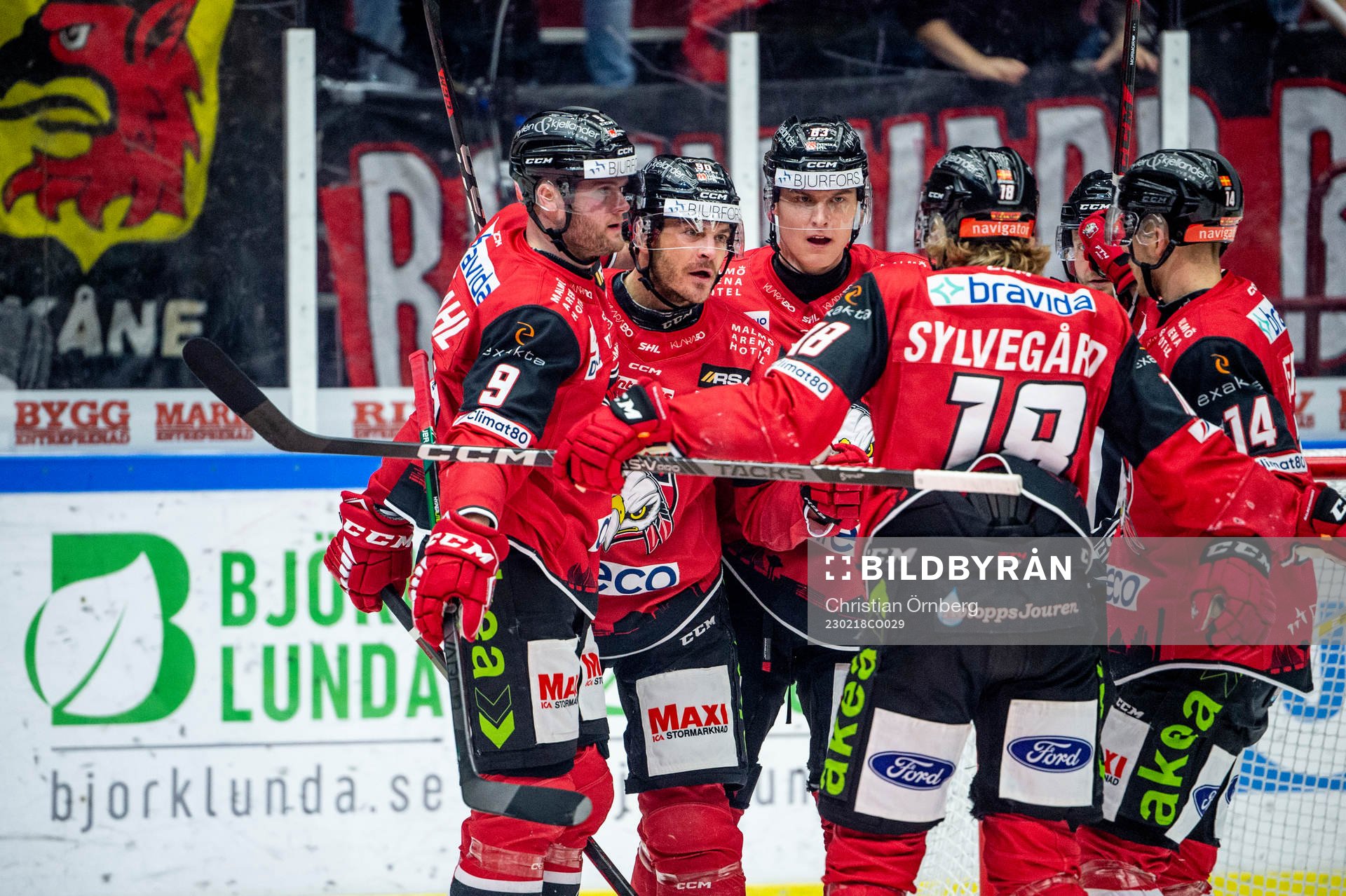 Malmö Redhawks Lance Bouma jublar