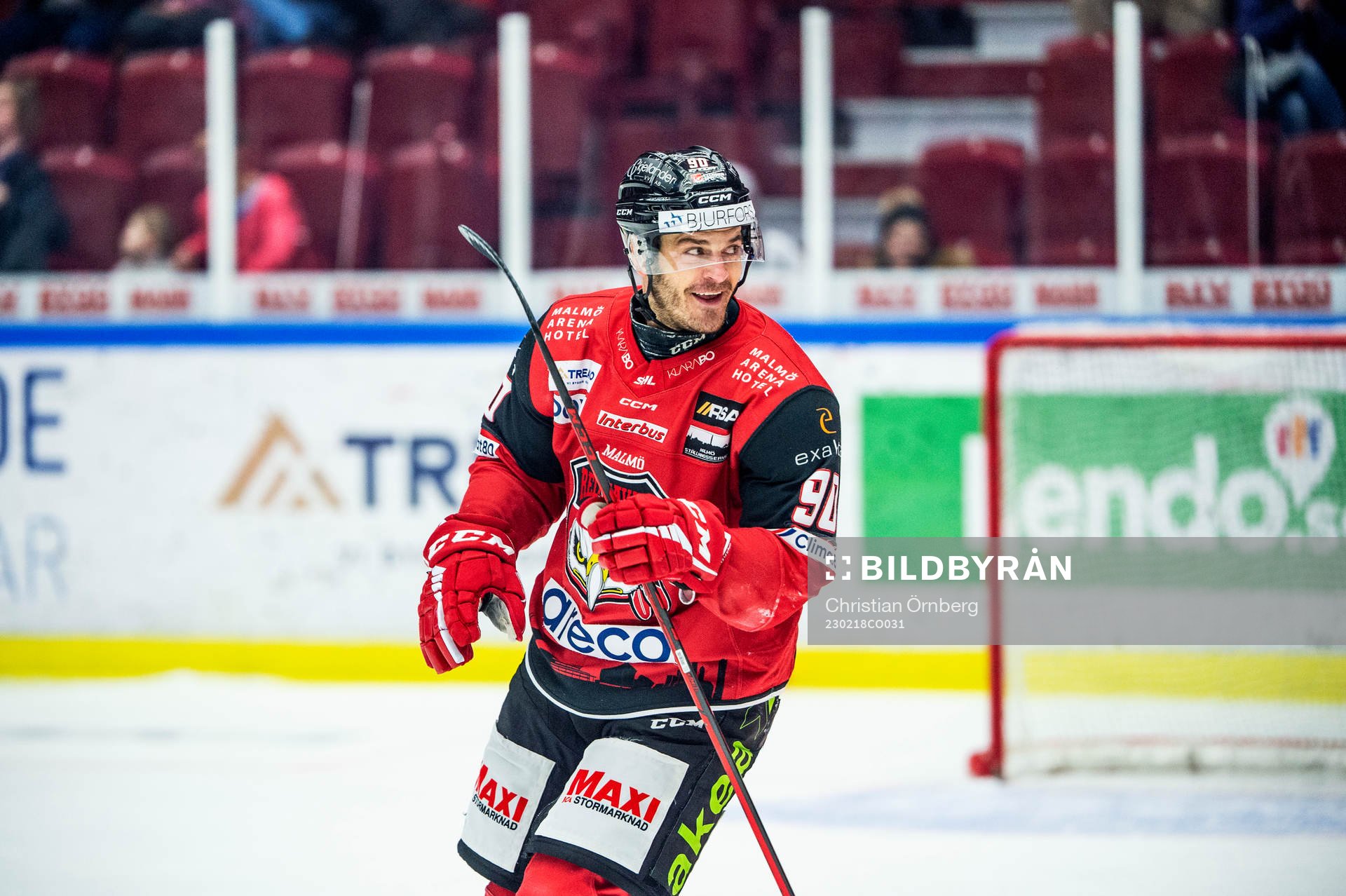 Malmö Redhawks Lance Bouma jublar