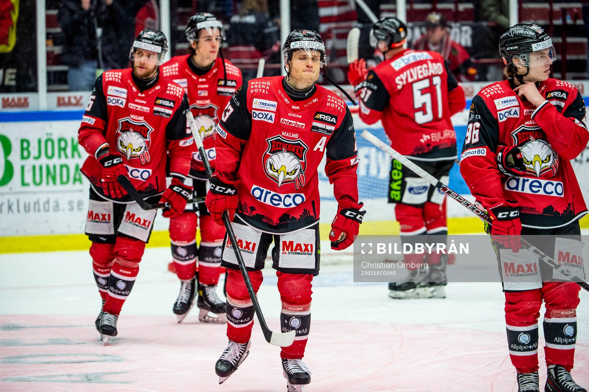 Malmö Redhawks Christoffer Forsberg deppar med