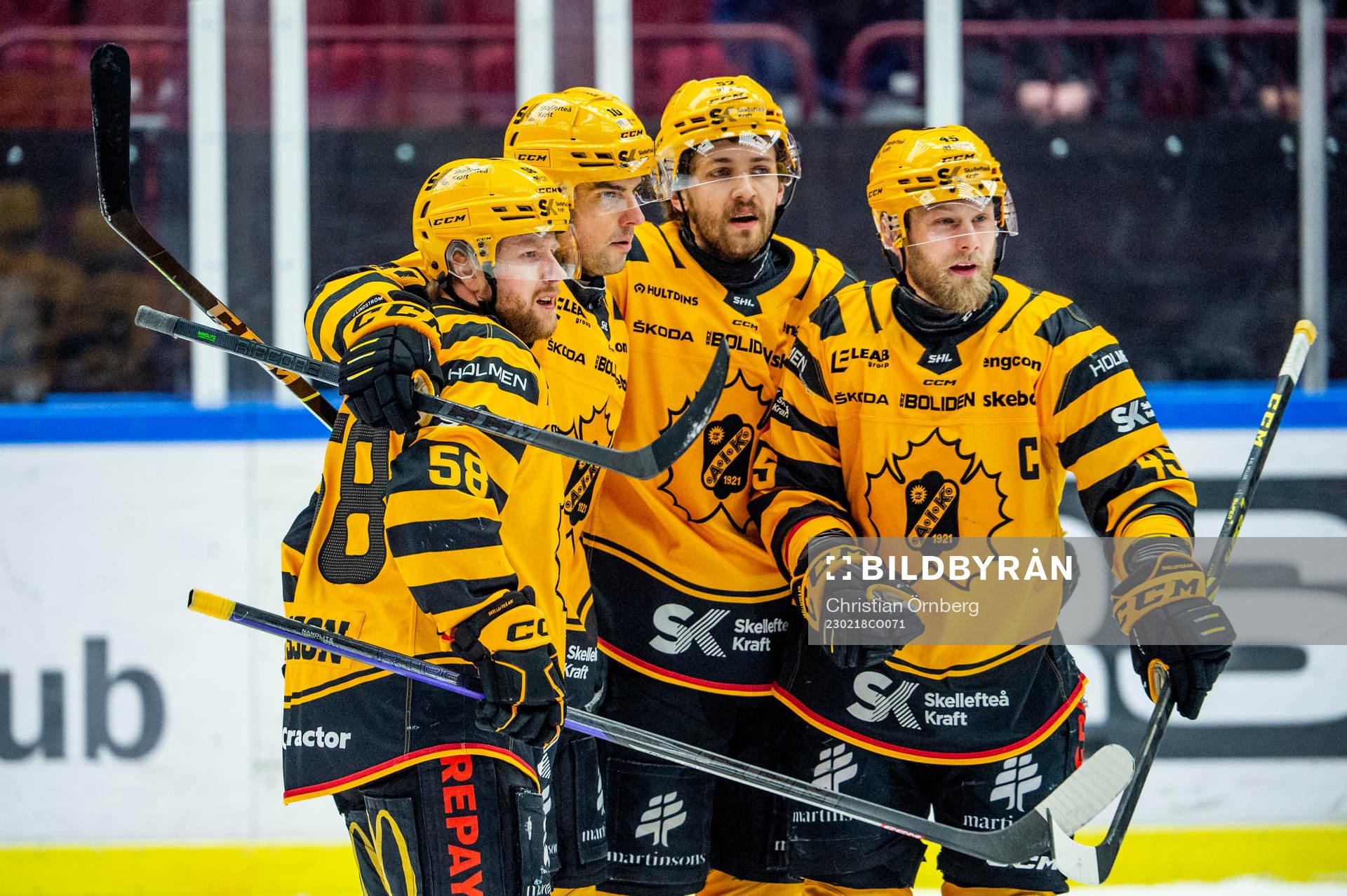 Skellefteås Joakim Lindström jublar