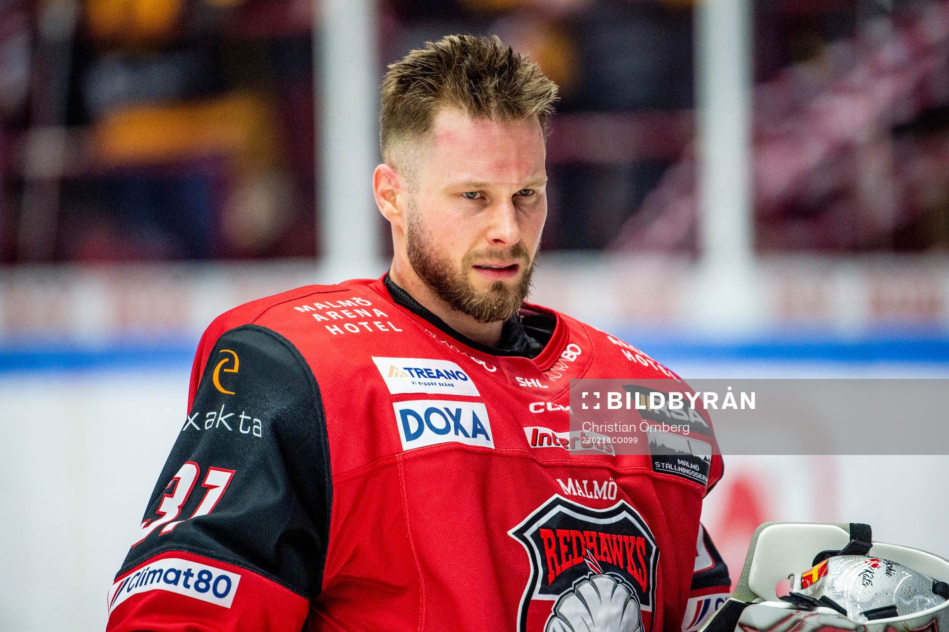 Malmö Redhawks målvakt Brandon Maxwell