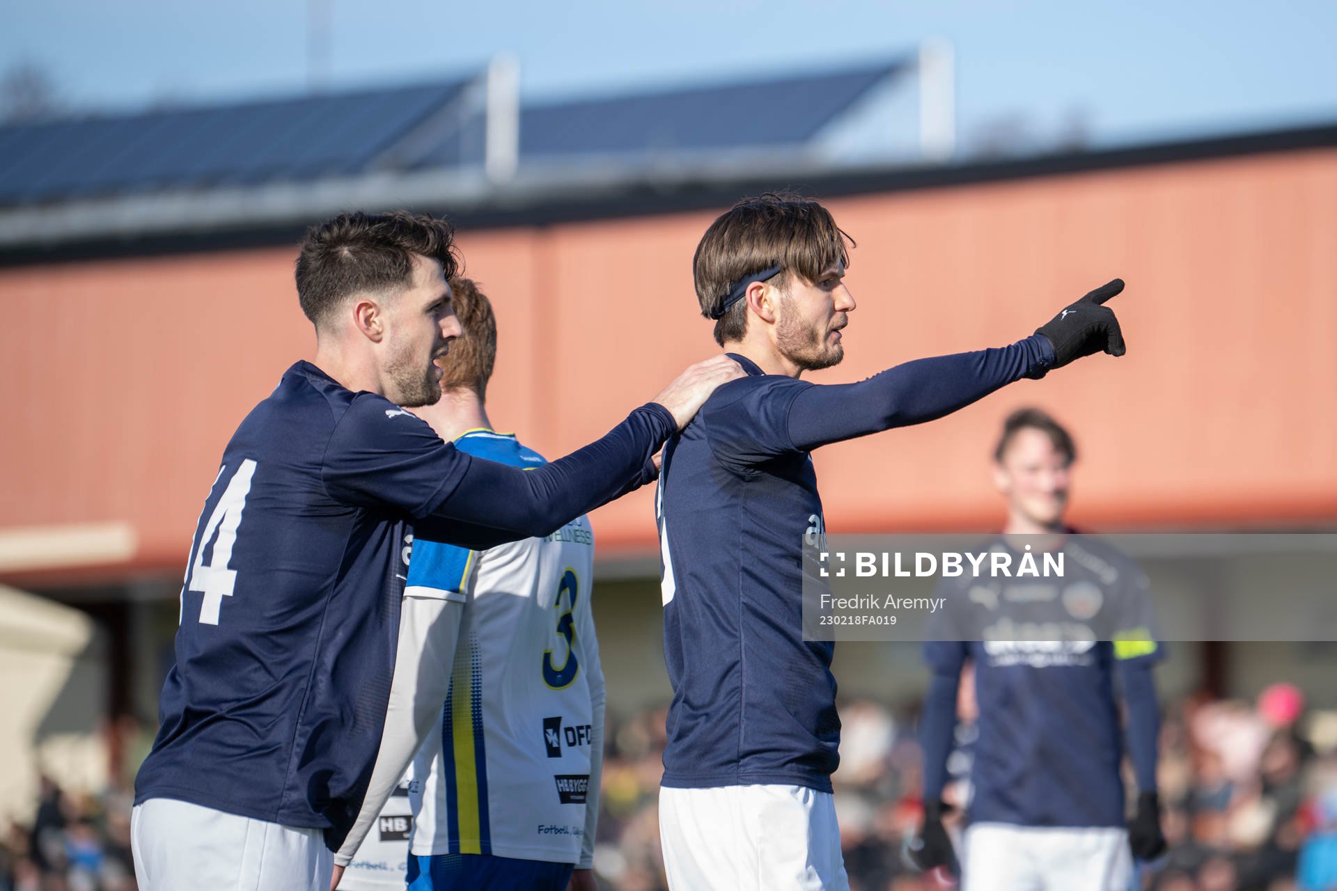 Helsingborgs Oliver Stojanović Fredin jublar