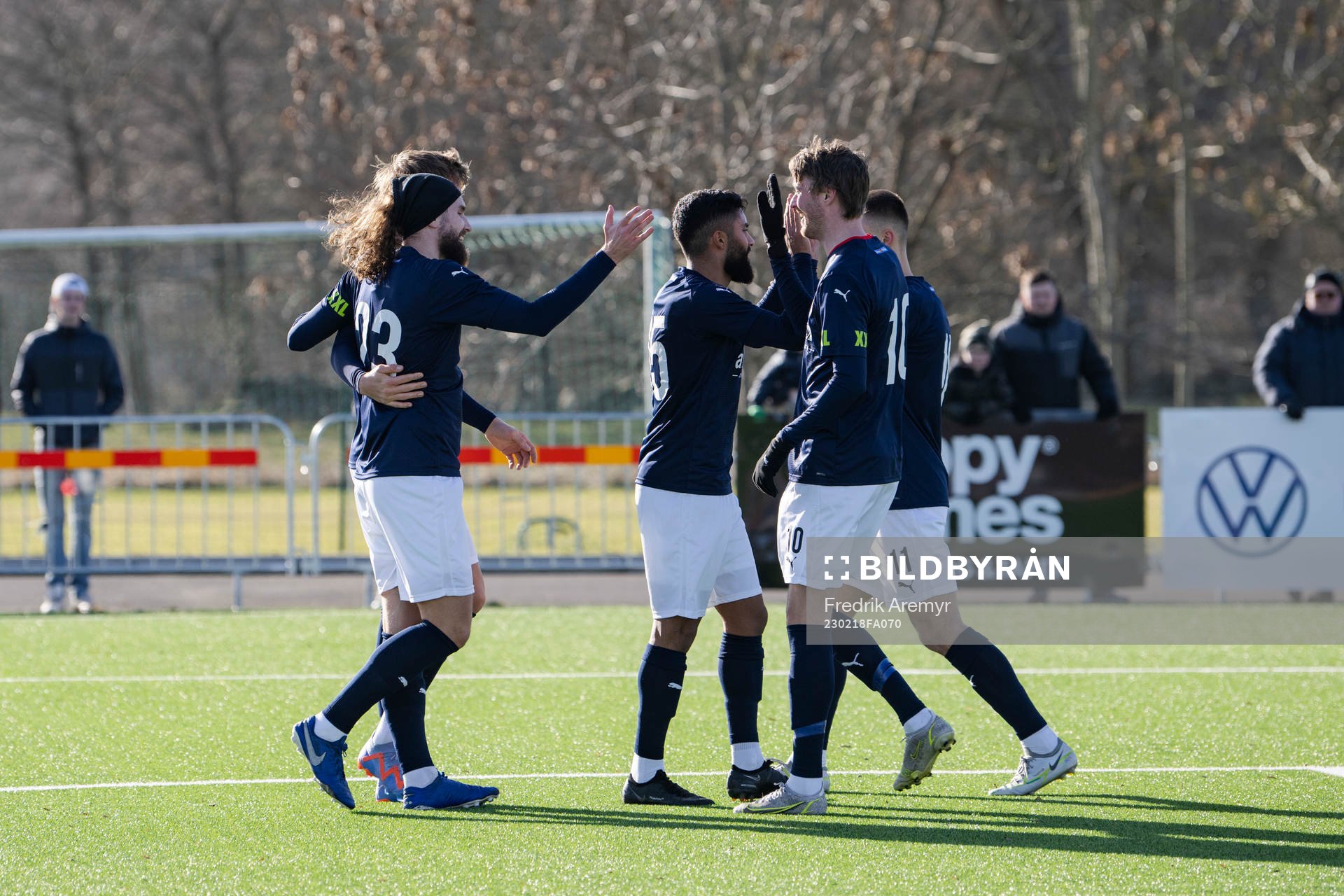 Helsingborgs spelare jublar