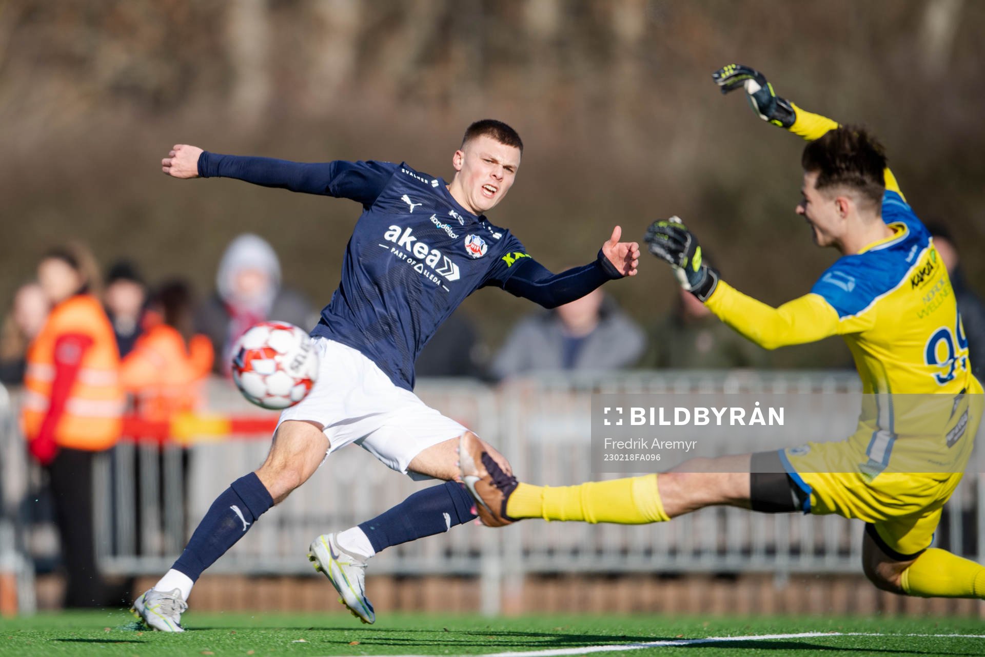 Helsingborgs Erik Ring och Onsalas Isac Iserö