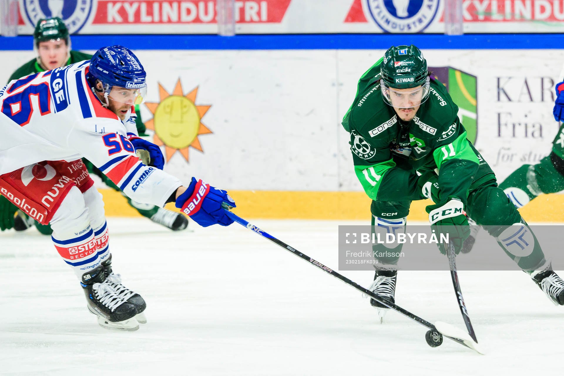 Oskarshamns Robin Norell och Färjestads Joakim Nygård
