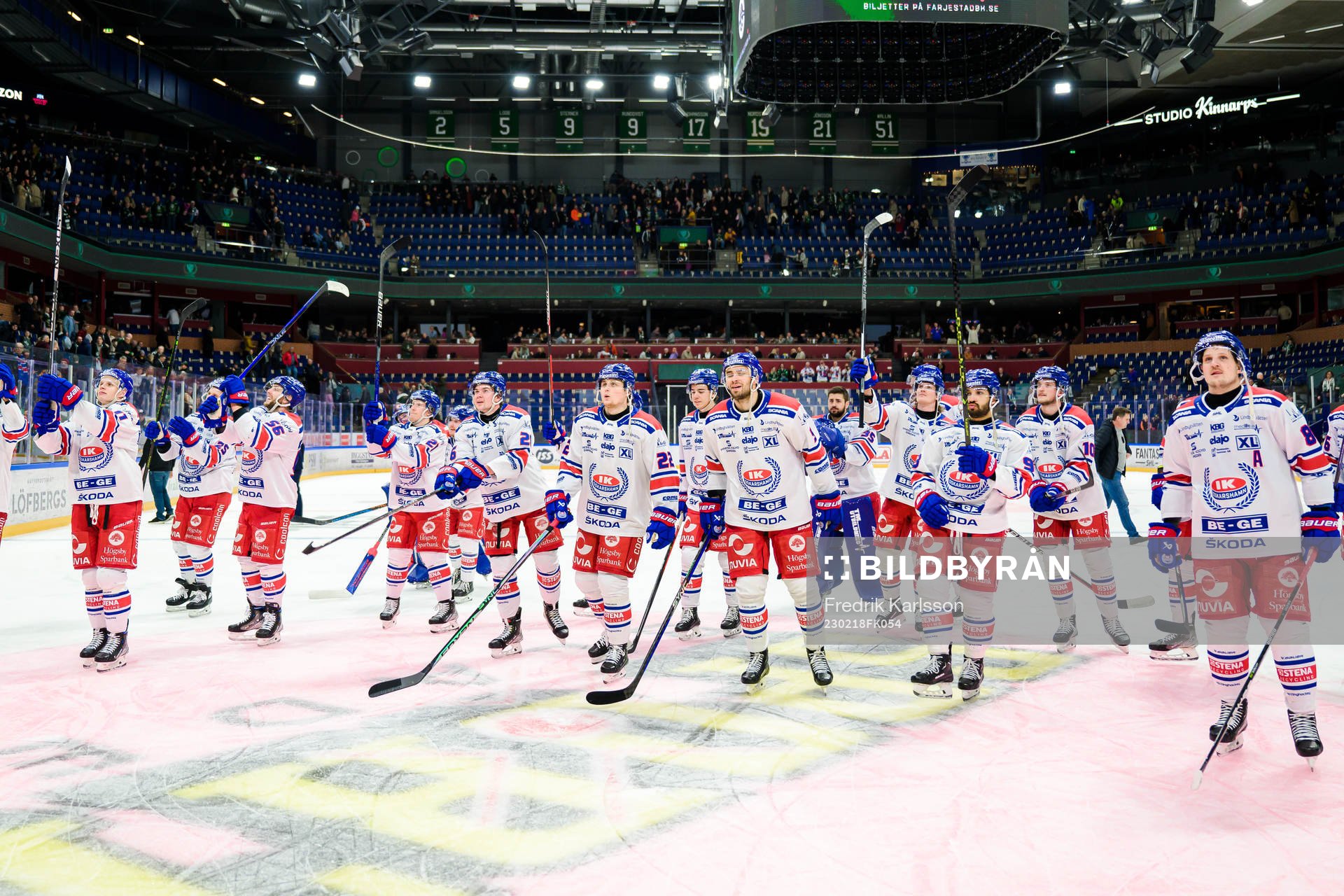 Oskarshamns spelare jublar