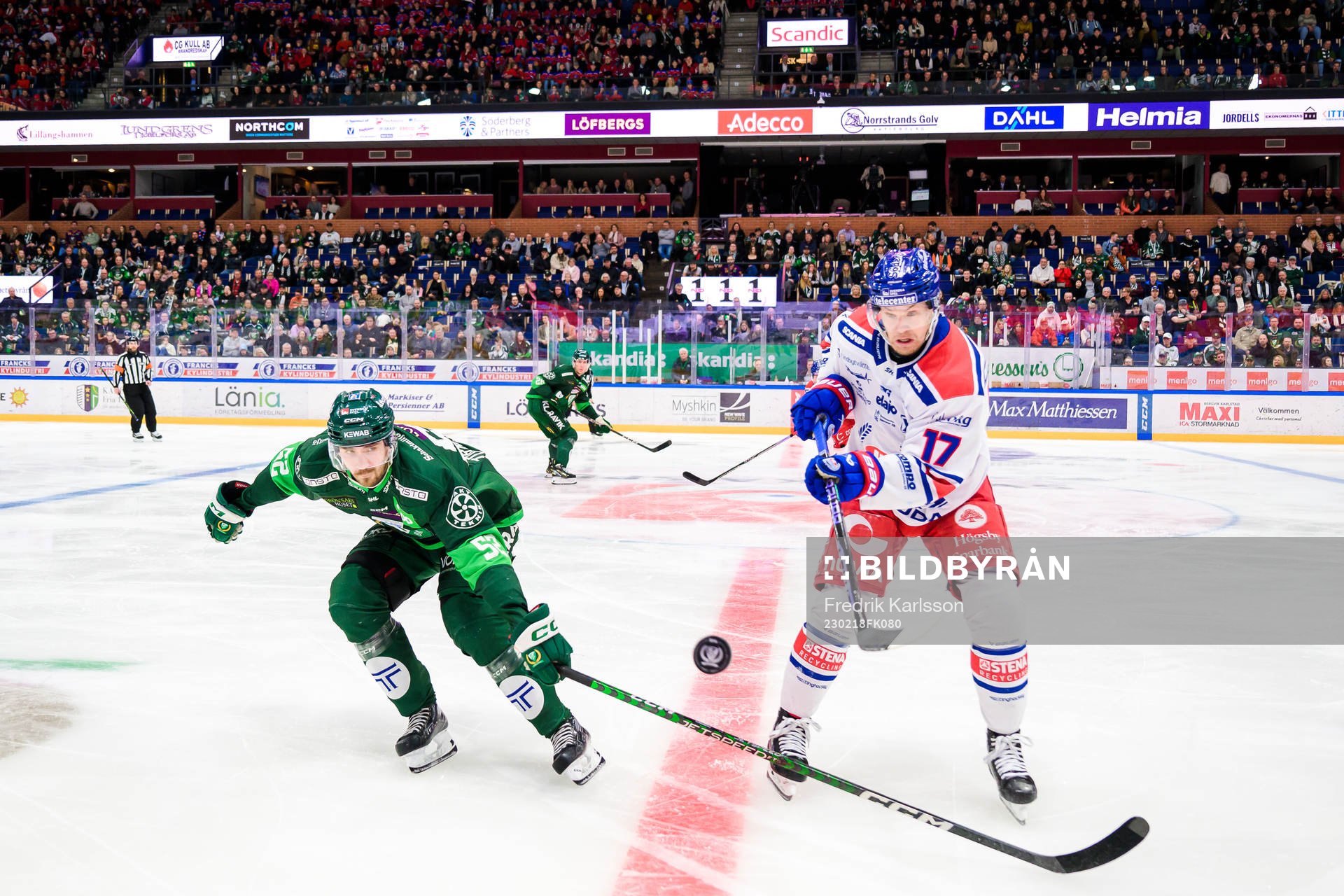 Färjestads August Tornberg och Oskarshamns Jonas Engström