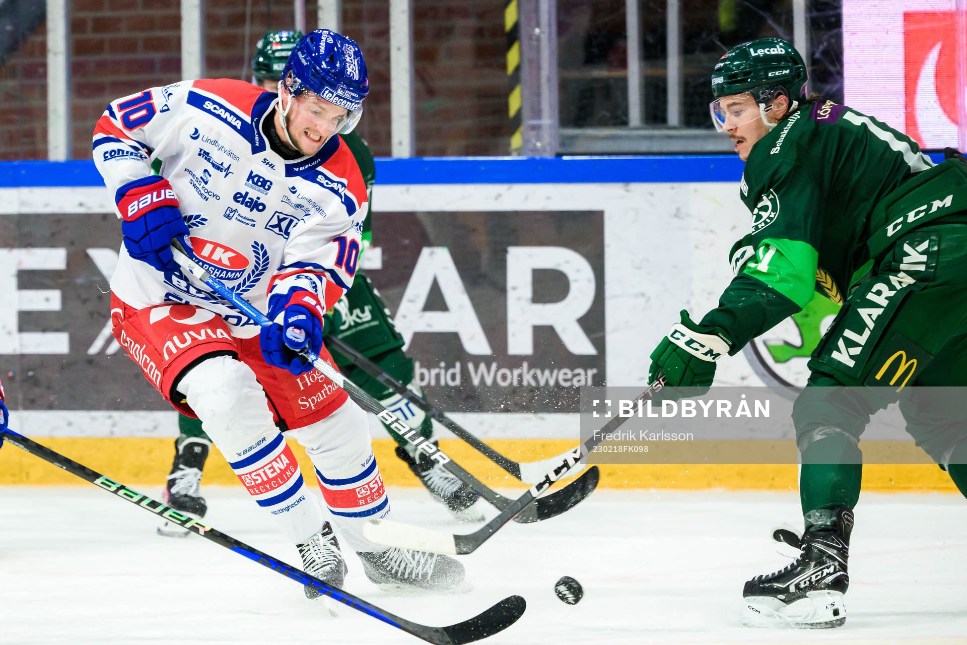 Oskarshamns Rasmus Bengtsson och Färjestads Joakim Nygård