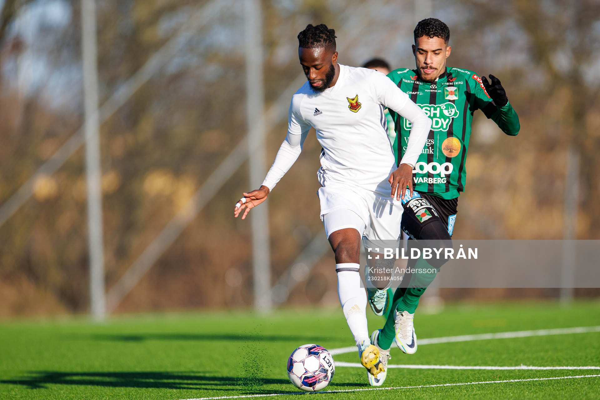 Östersunds Mansour Sinyan och Varbergs Eliton Pardinho