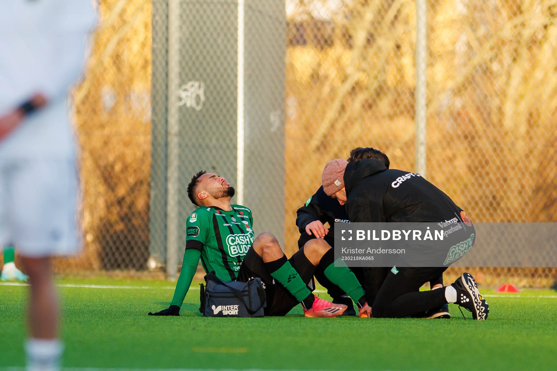 Varbergs Vinicius Nogueira de Oliveira får behandling