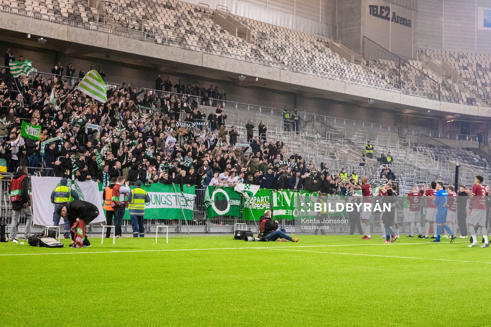 Västerås supportrar och spelare