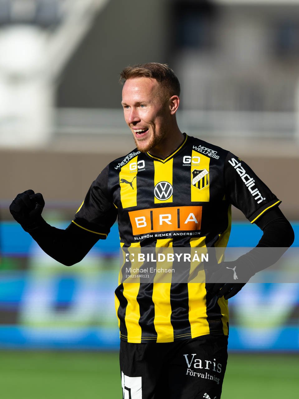 Häckens Mikkel Rygaard Jensen jublar