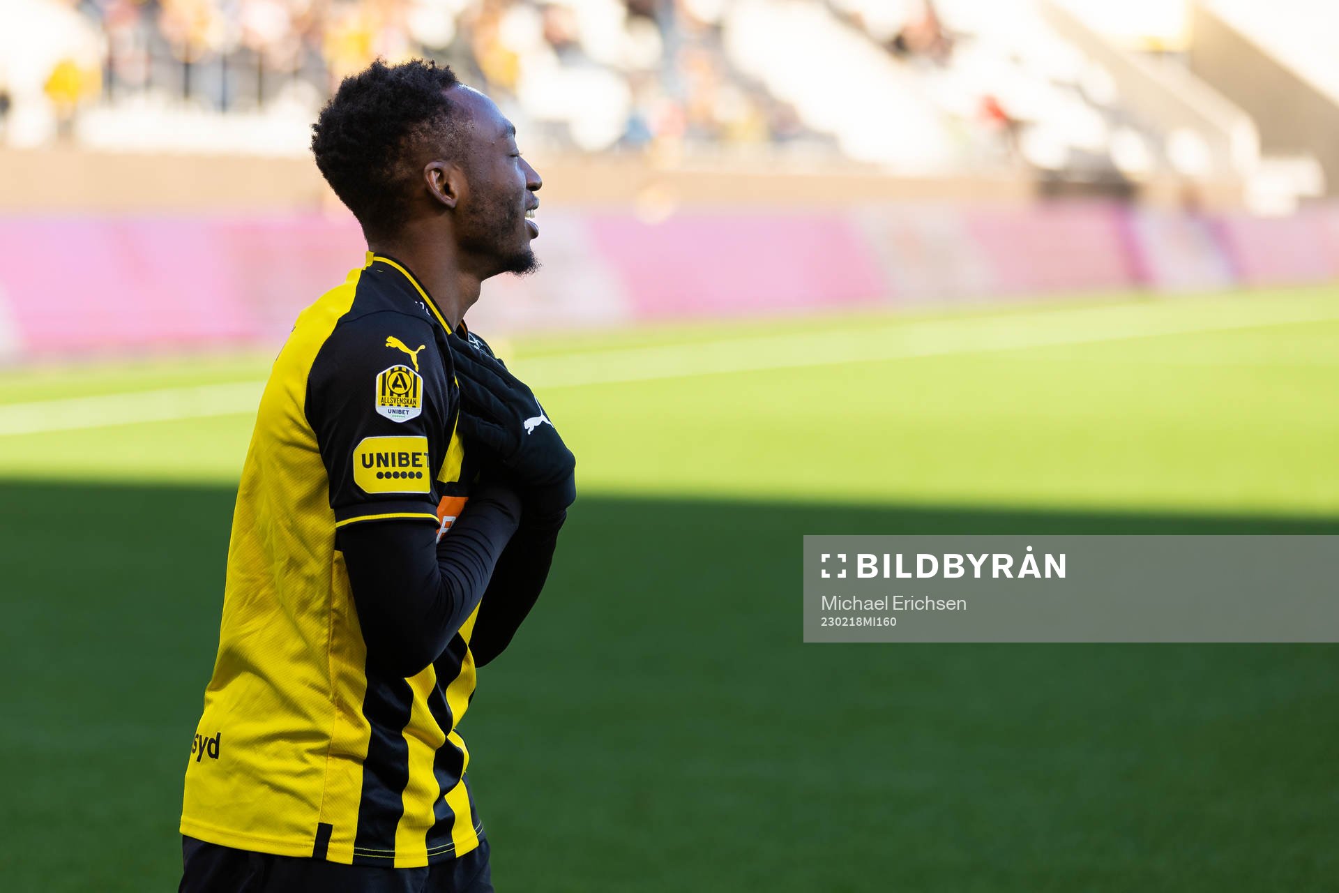 Häckens Benie Adama Traore jublar