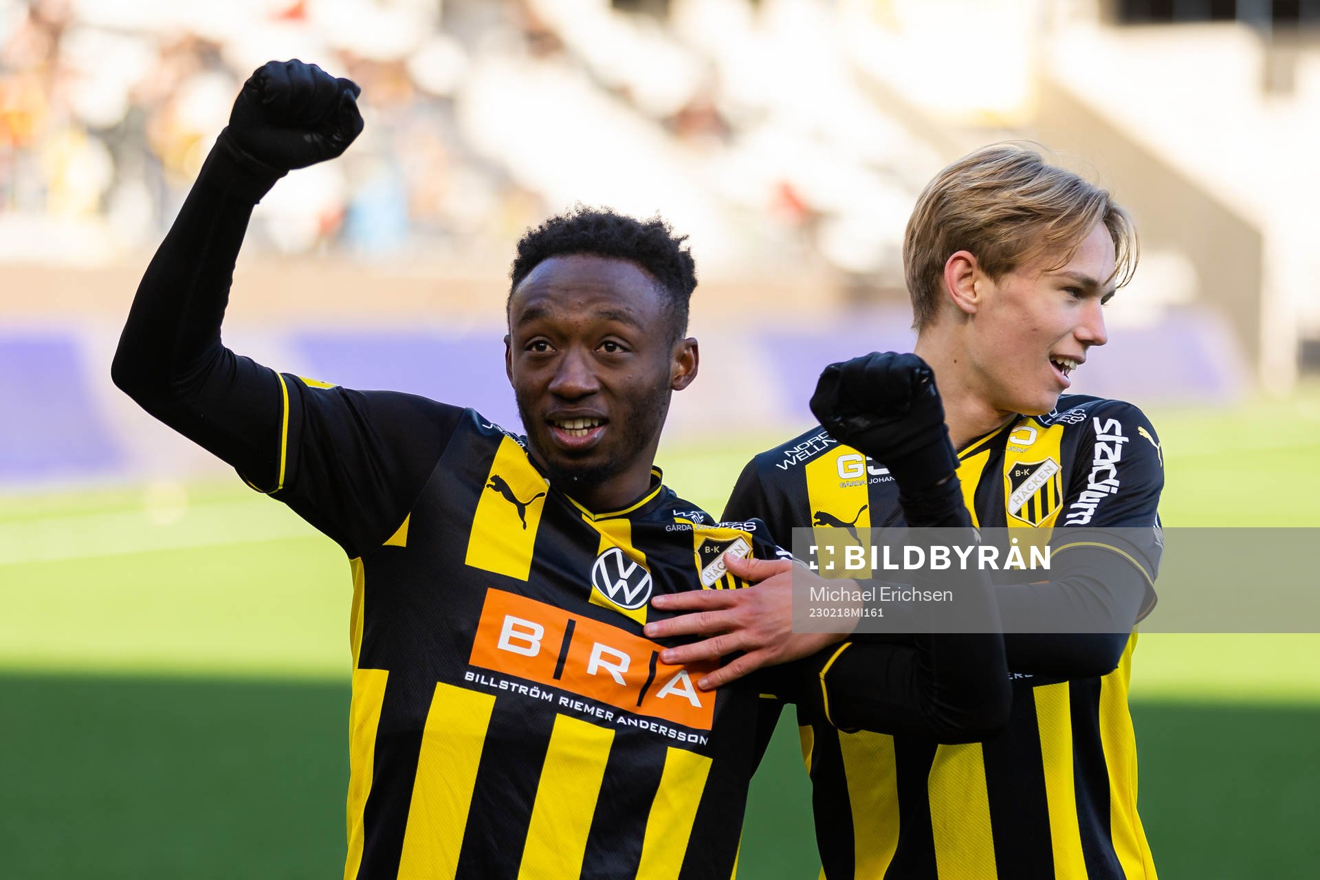Häckens Benie Adama Traore jublar