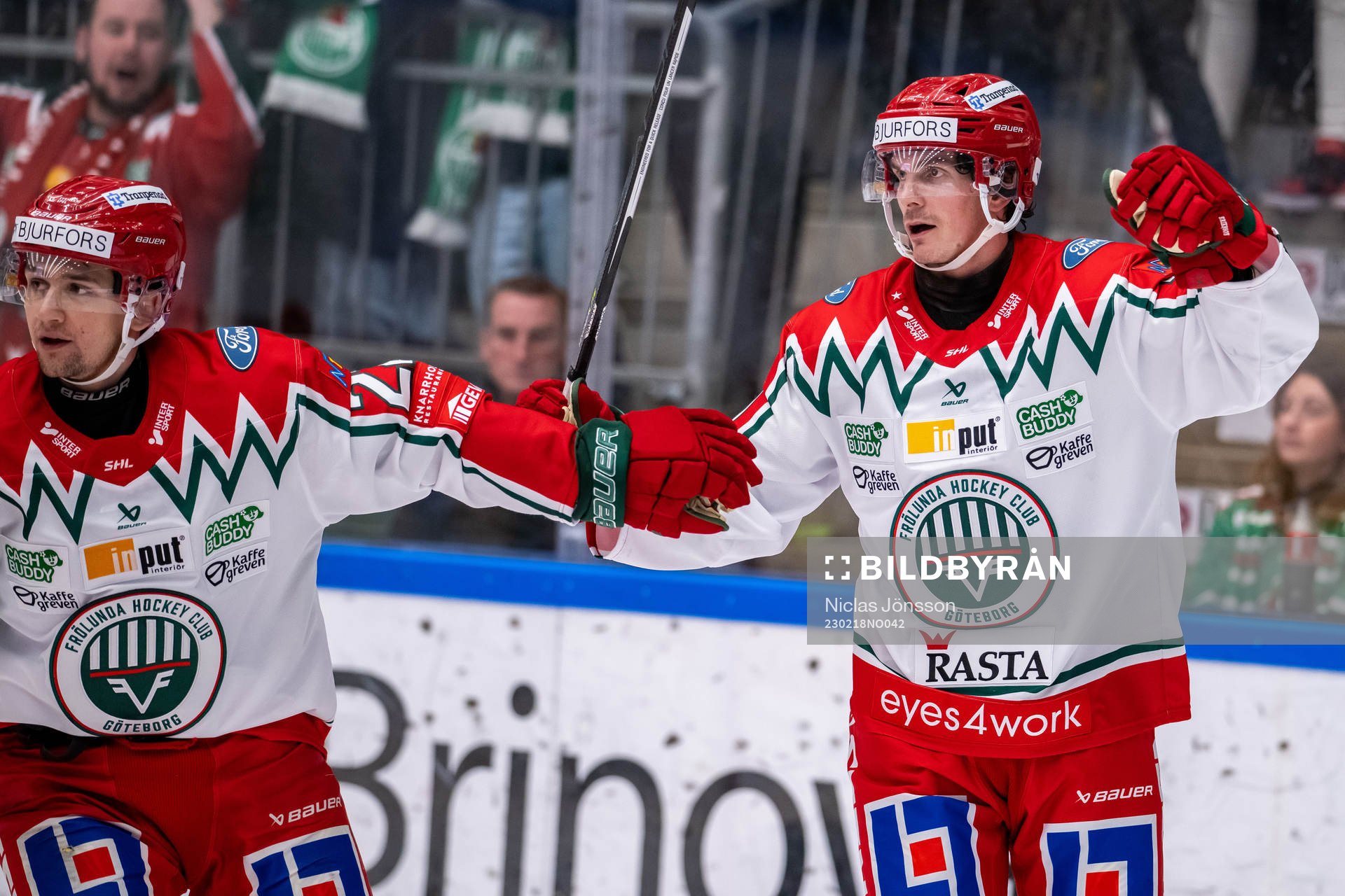 Frölundas Loui Eriksson jublar