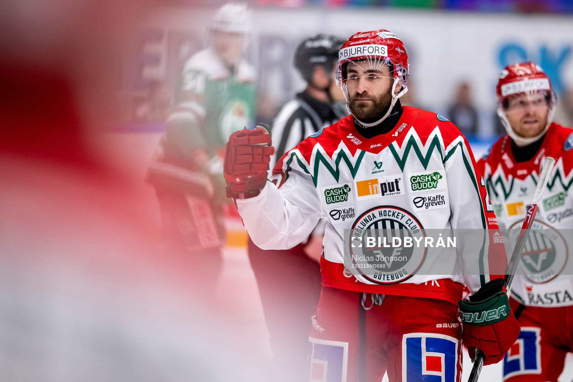 Frölundas Anthony Greco  jublar