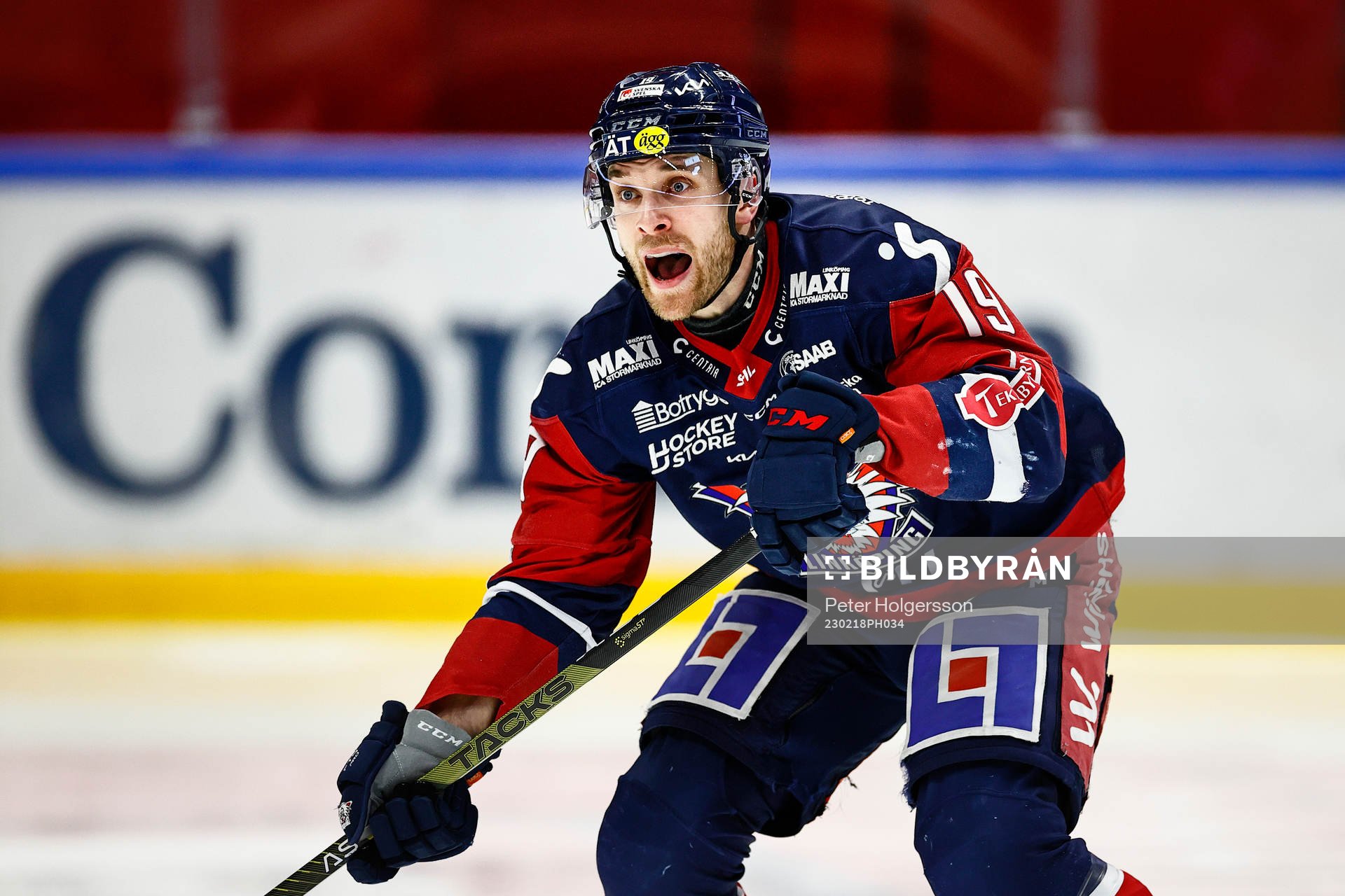 Linköpings Patrick Russell jublar