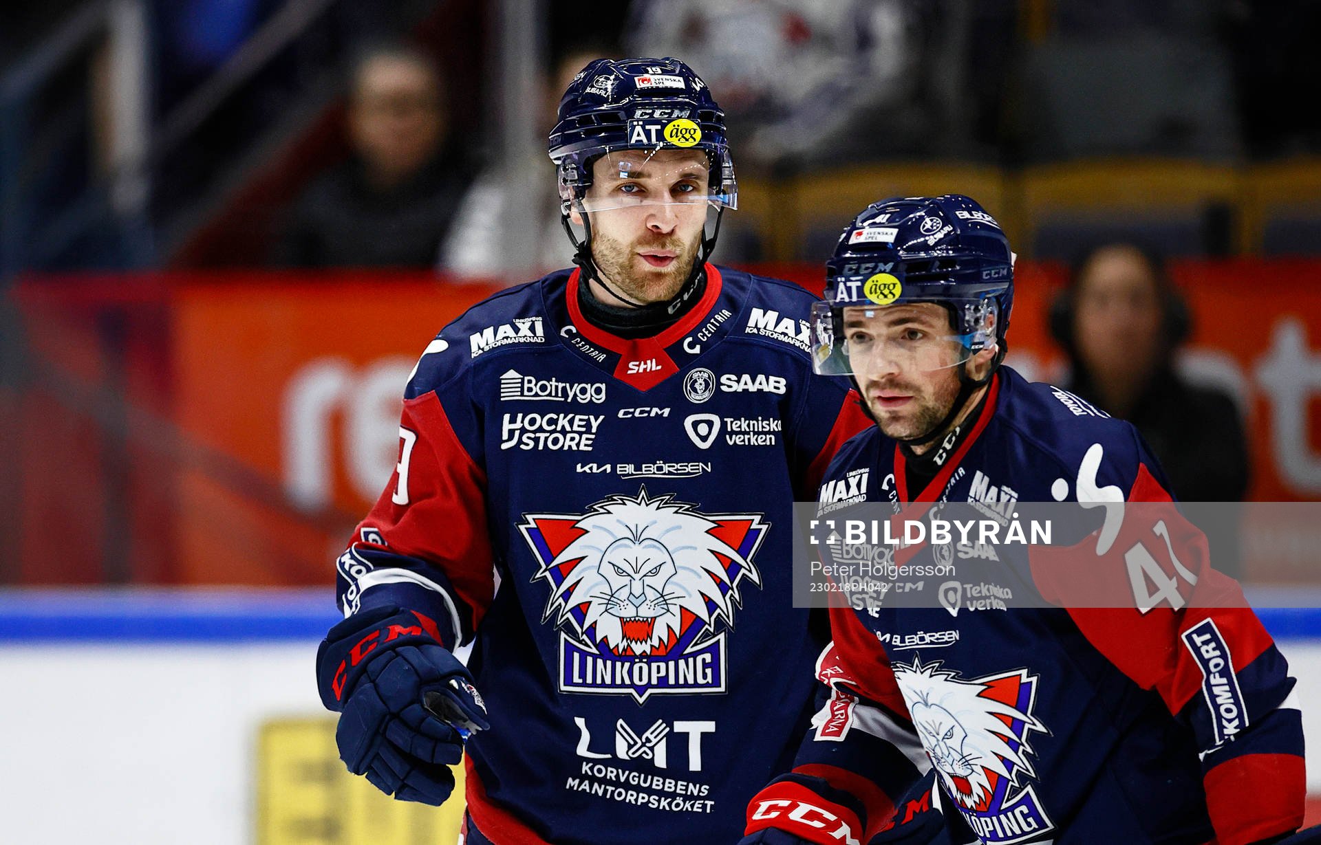 Linköpings Patrick Russell och Broc Little