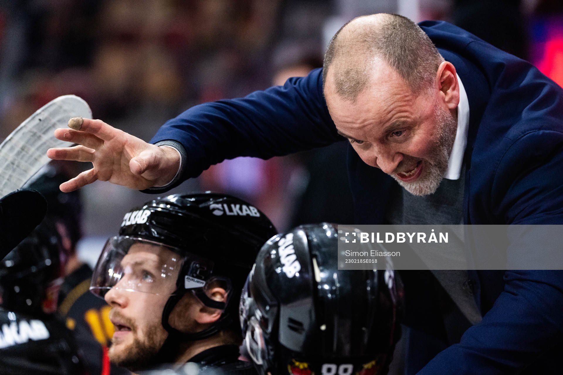Luleås head coach Thomas Berglund