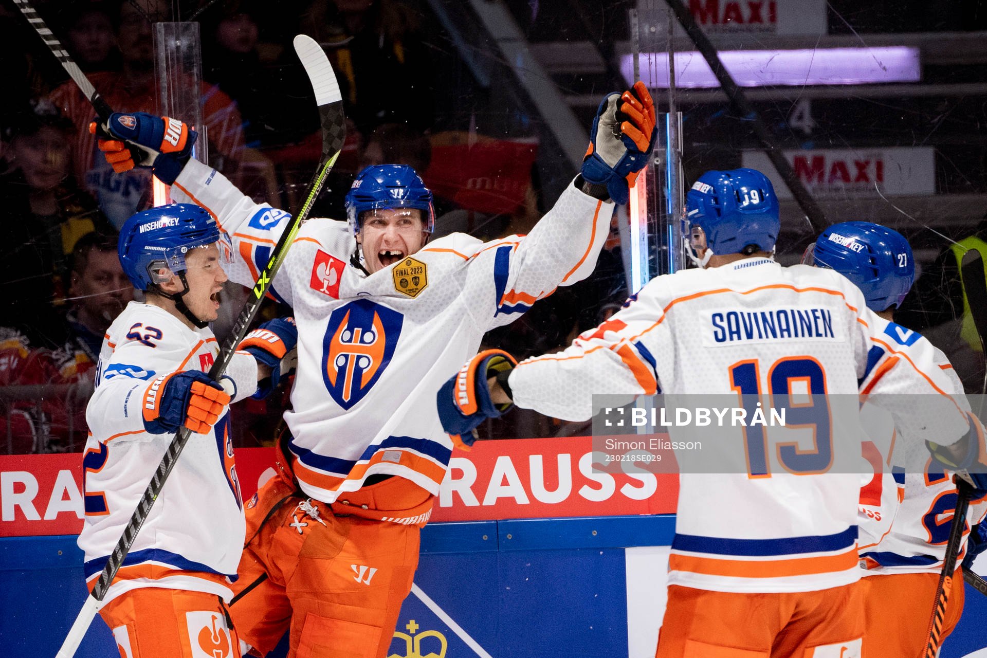 Tapparas Maksim Matushkin and Jori Lehterä celebrates
