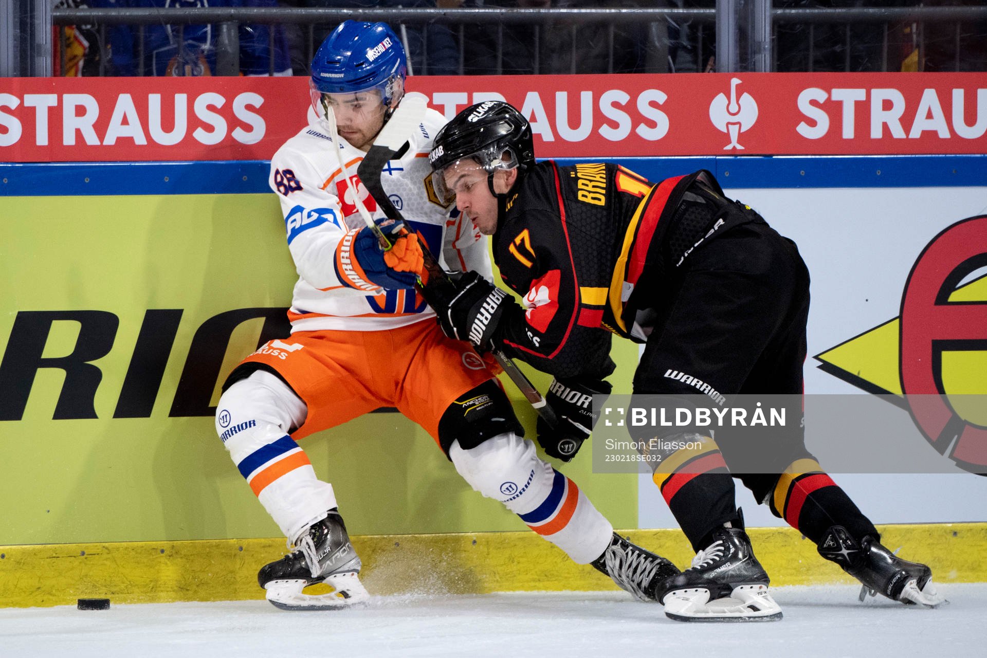 Tapparas Philip Granath and Luleås Isac Brännström