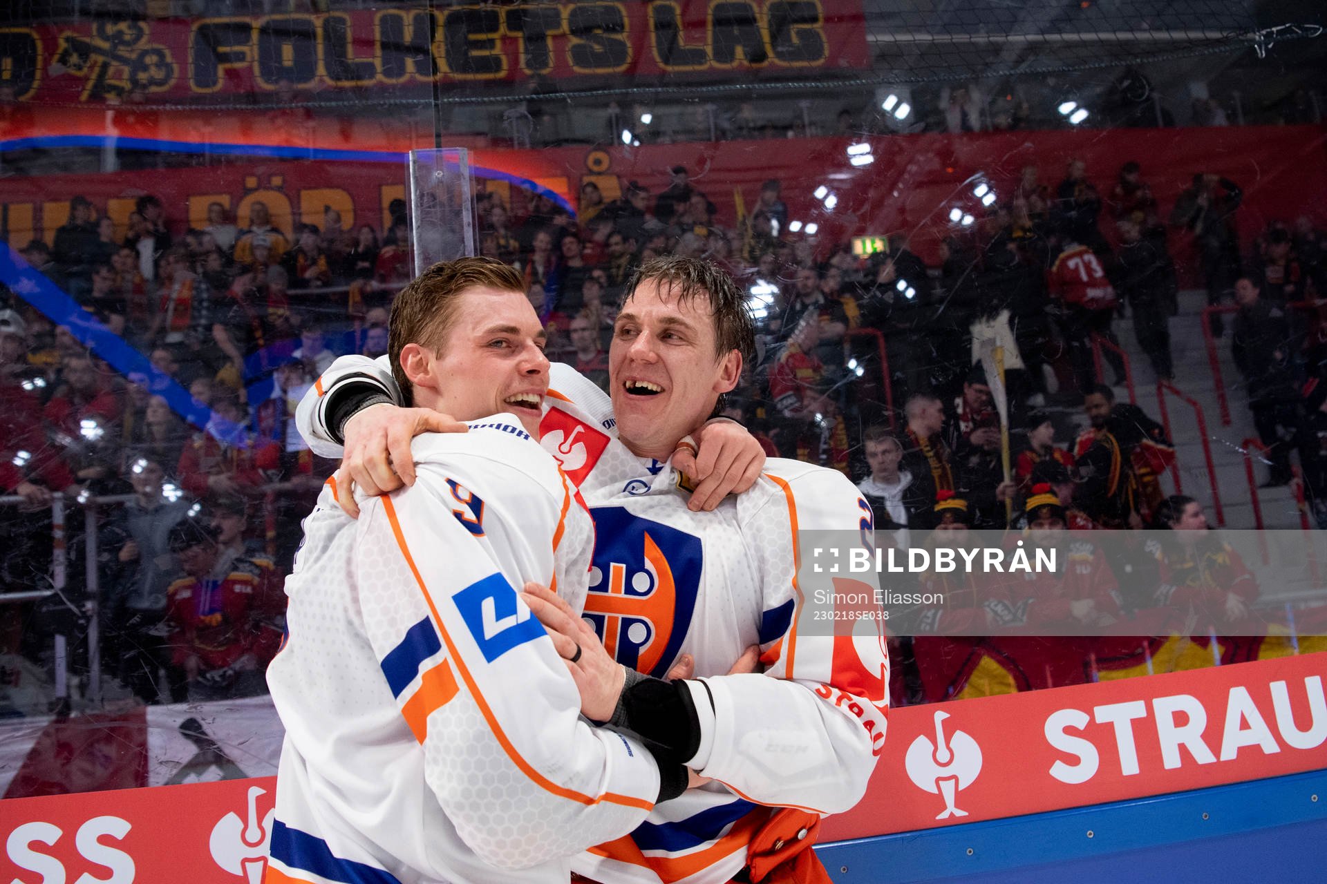 Tapparas Waltteri Merelä and Jori Lehterä celebrates