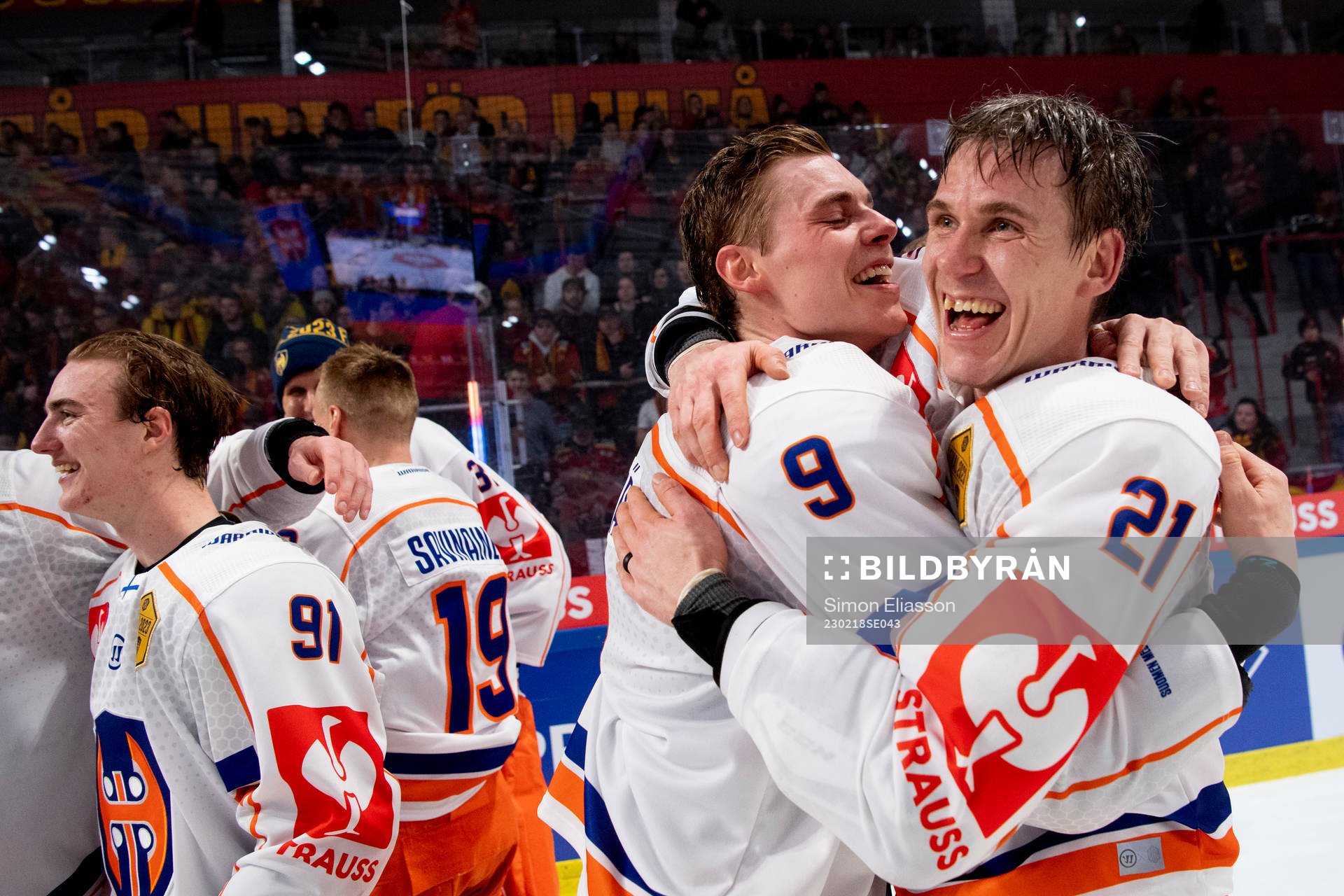 Tapparas Waltteri Merelä and Jori Lehterä celebrates