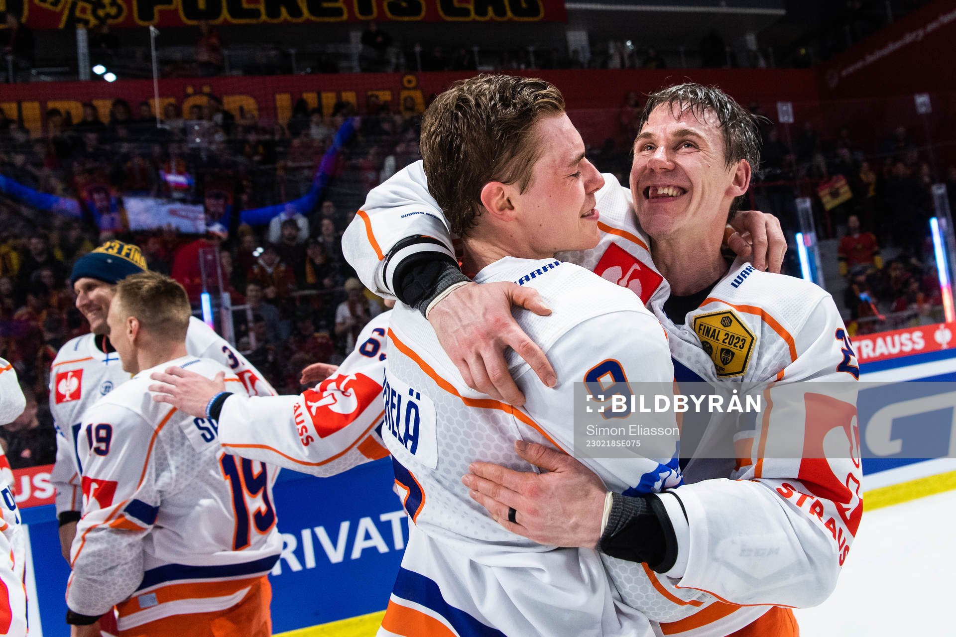 Tapparas Waltteri Merelä and Jori Lehterä celebrates
