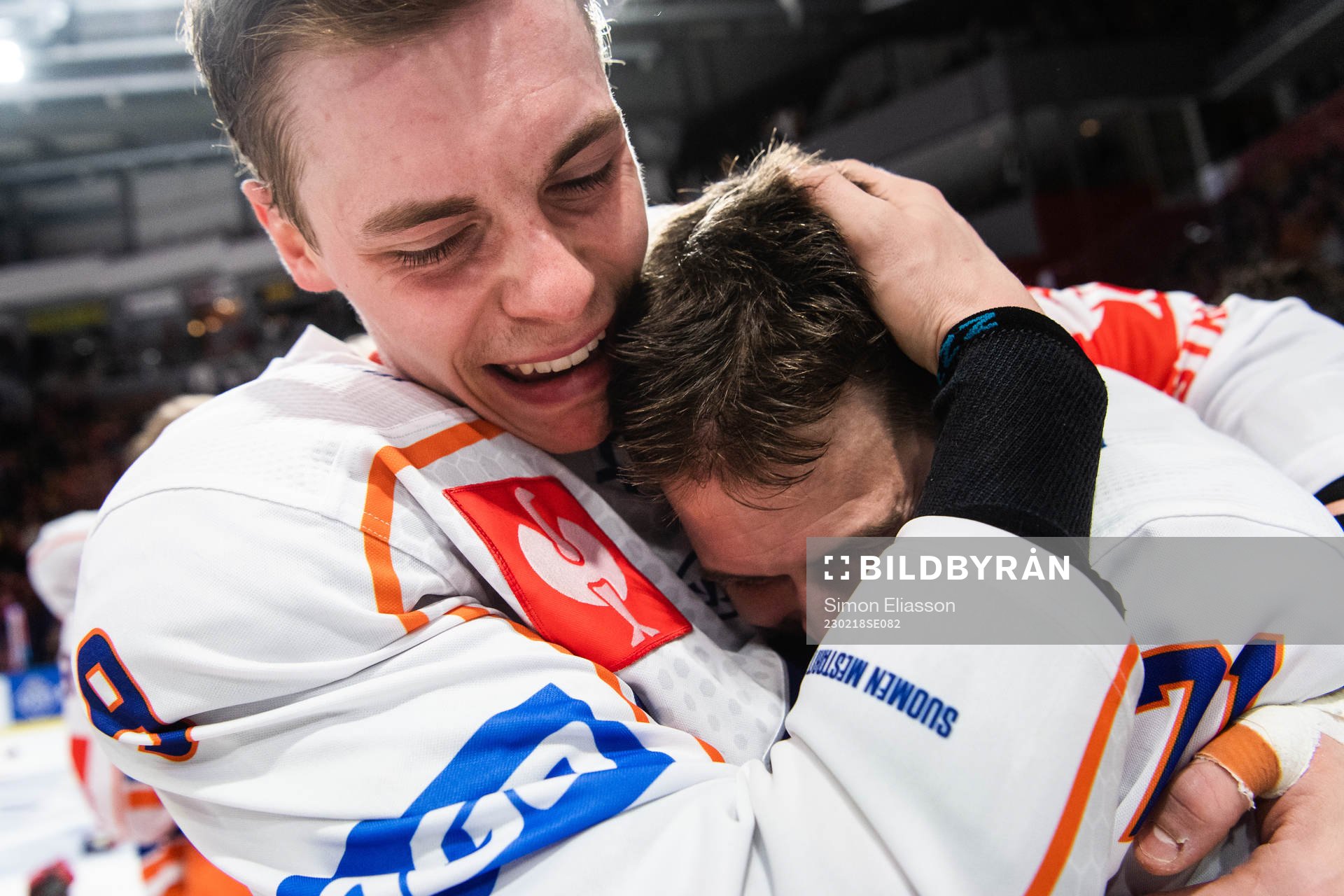 Tapparas Waltteri Merelä and Kristian Kuusela celebrates