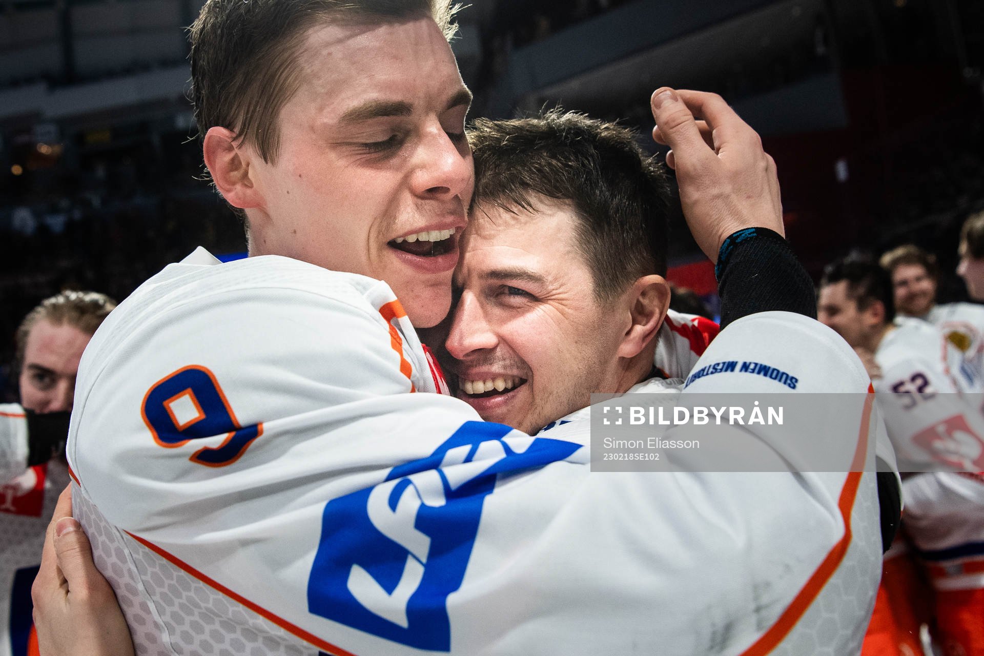 Tapparas Waltteri Merelä and Kristian Kuusela celebrates