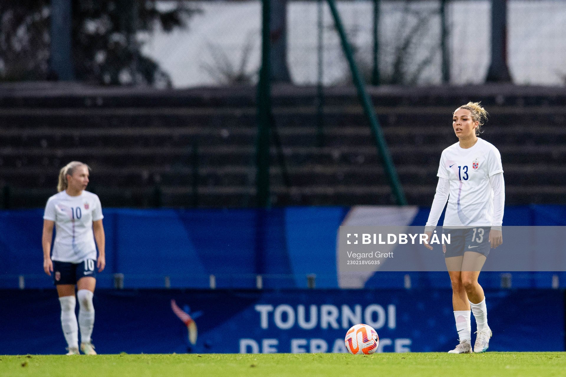 Celin Bizet Ildhusøy of Norway looks dejected