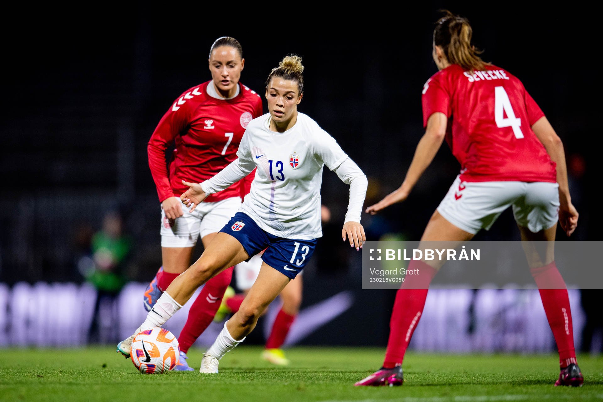 Sanne Troelsgaard of Denmark and Celin Bizet Ildhusøy of