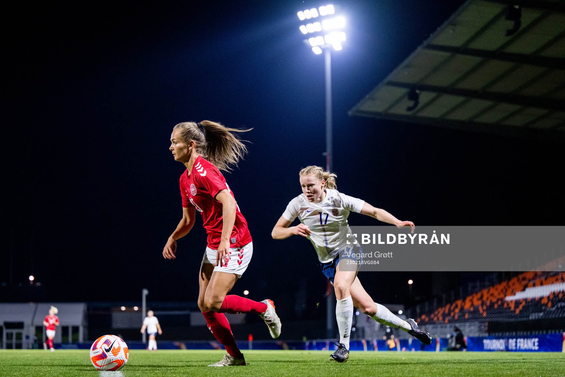 Frederikke Skjødt Thøgersen of Denmark and Julie Blakstad