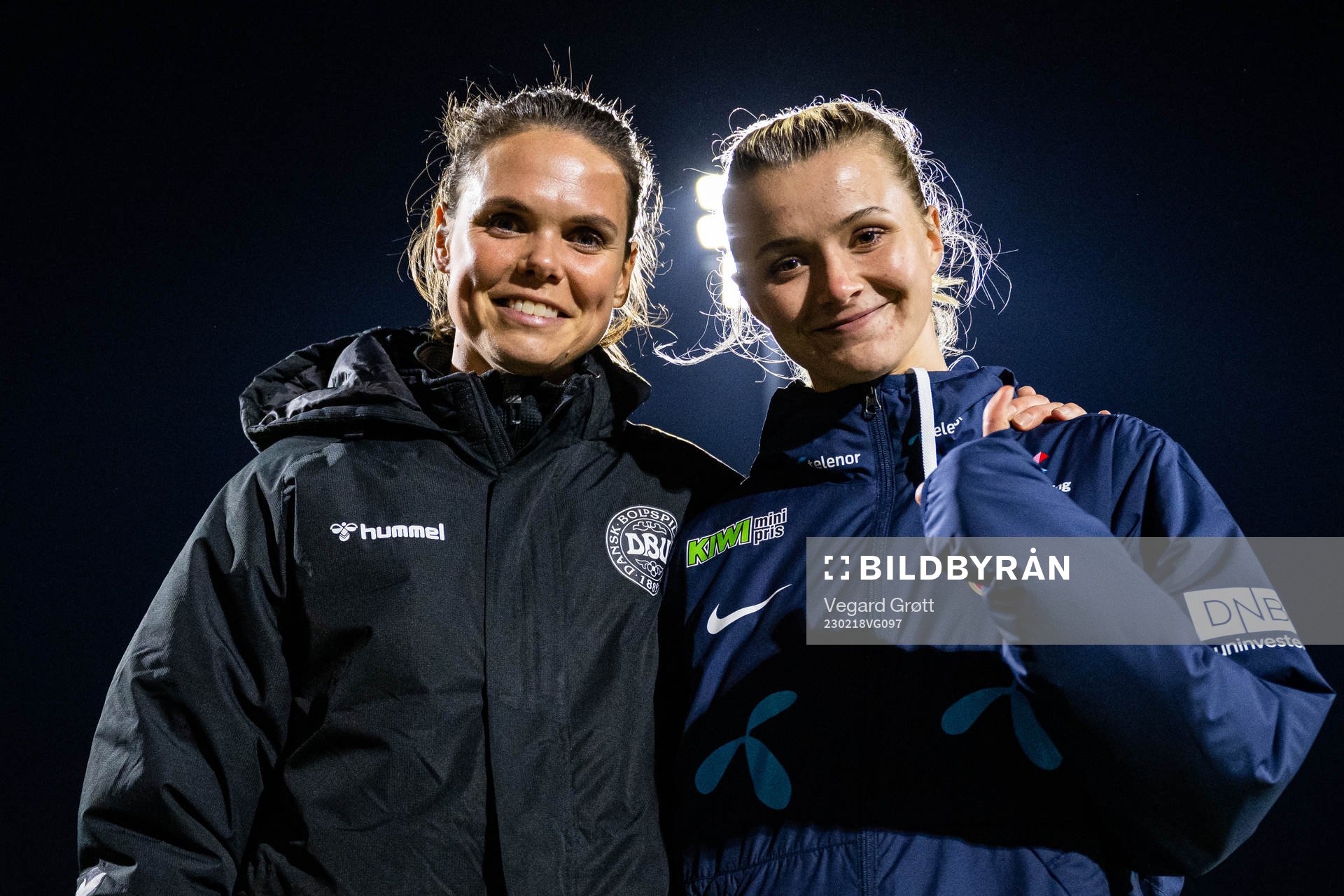 Simone Boye Sørensen of Denmark and Thea Sørbo of Norway