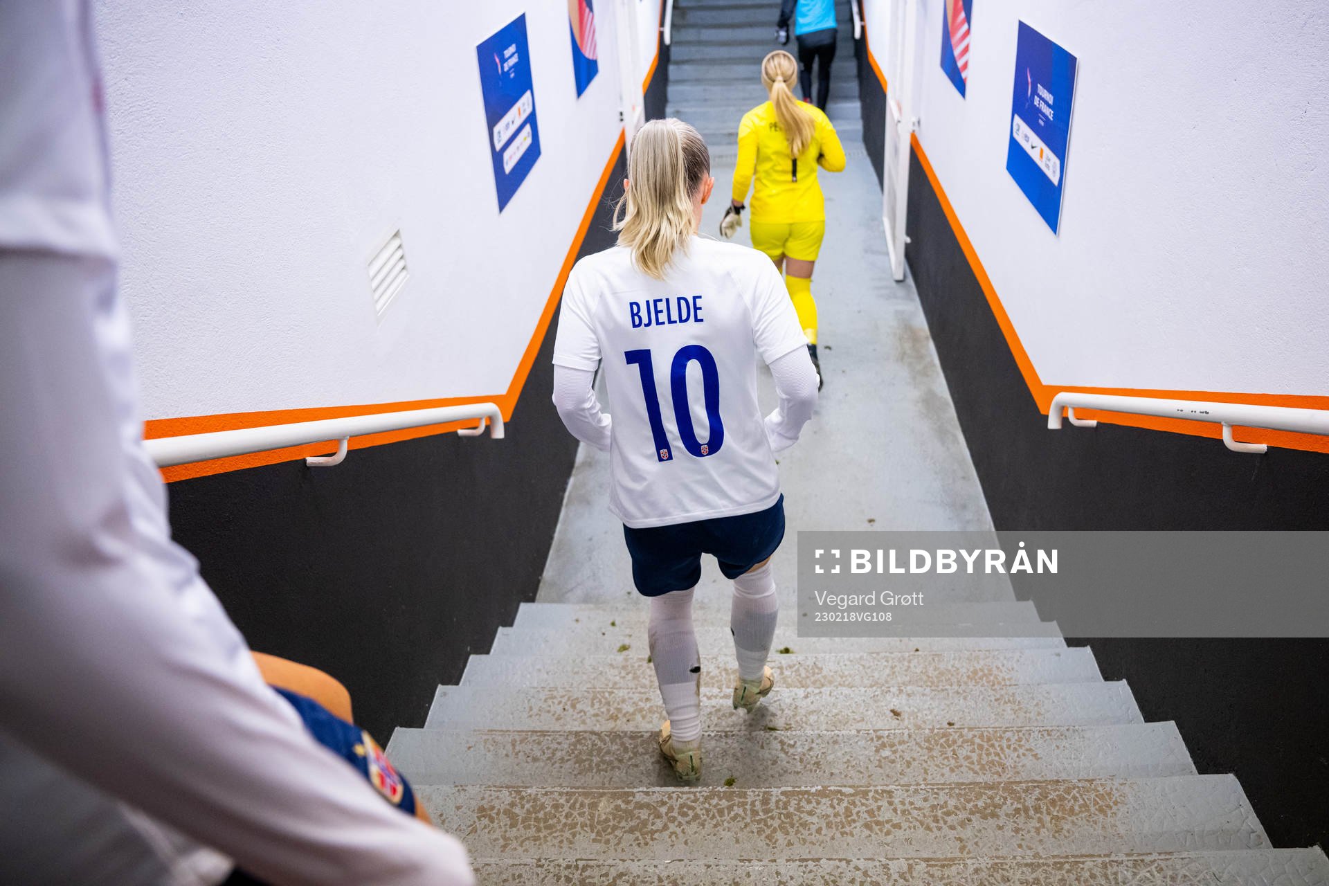 Thea Bjelde of Norway at half-time
